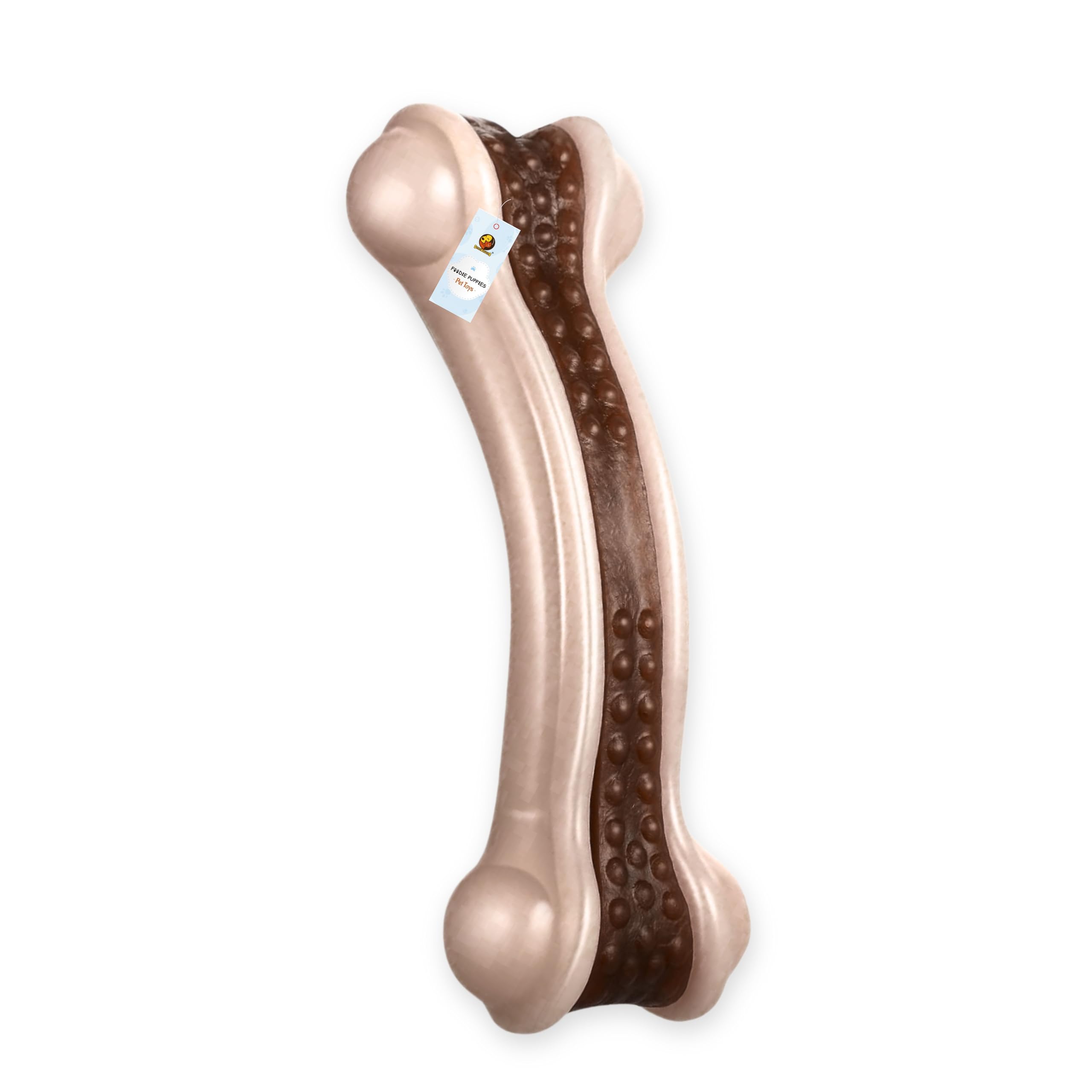 Foodie Puppies Durable Nylon Chew Toy (Arched Bone, Small, 10.5Cm) For Small Dogs & Puppies | Tough Treat Toy For Teething, Trai