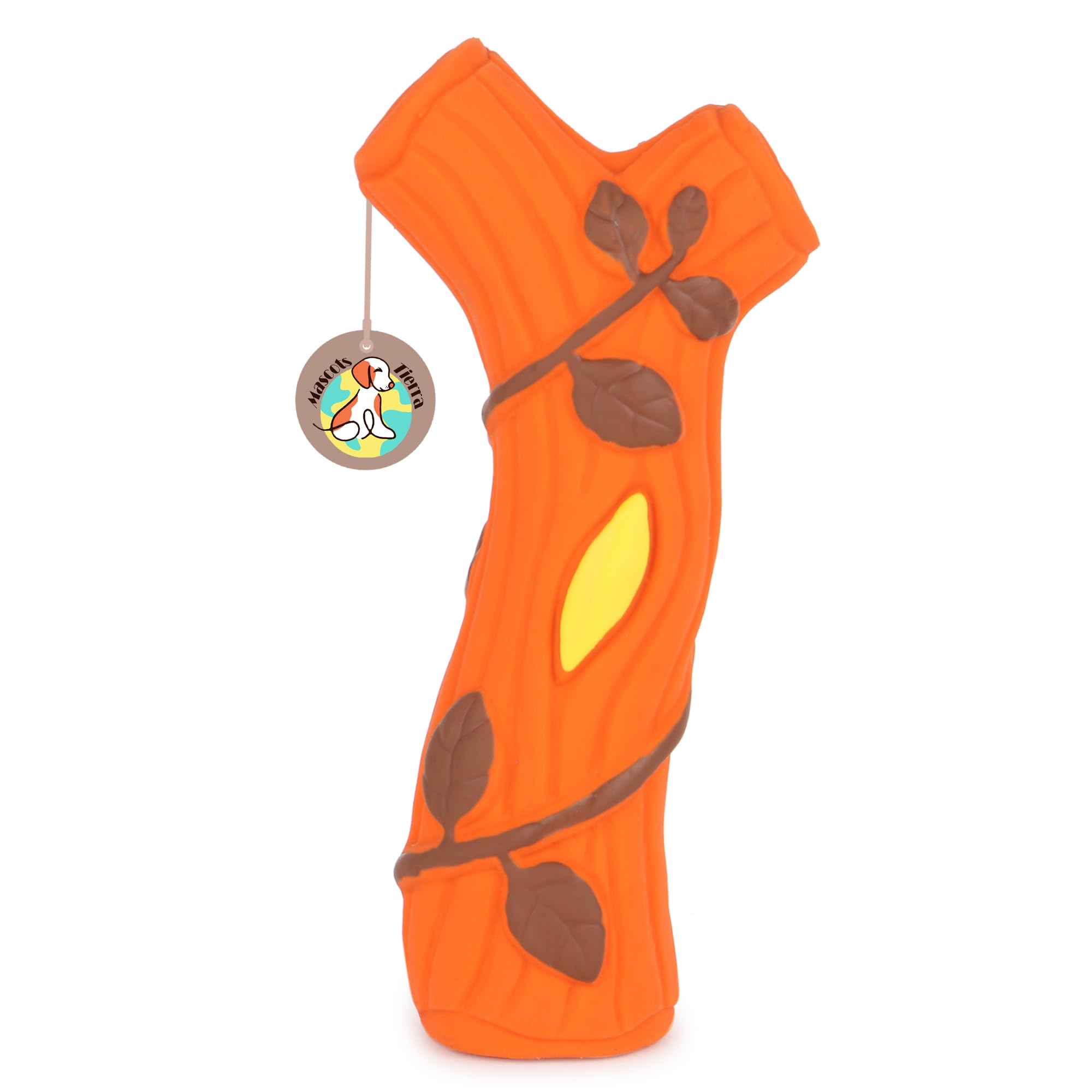 Mascots Tierra Squeaky Rubber Safe & Soft Chew Toy For Training | Exercise | Playing And Bouncing | Reduce Separation Anxiety Fo