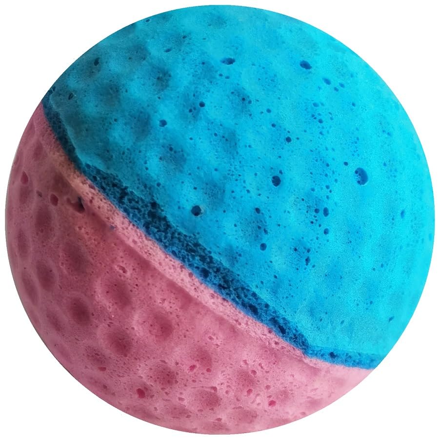 Ginfh Cat Foam Ball Cat Sponge Ball Toy Cat Soccer Ball Toy (Two Color Pet Ball)