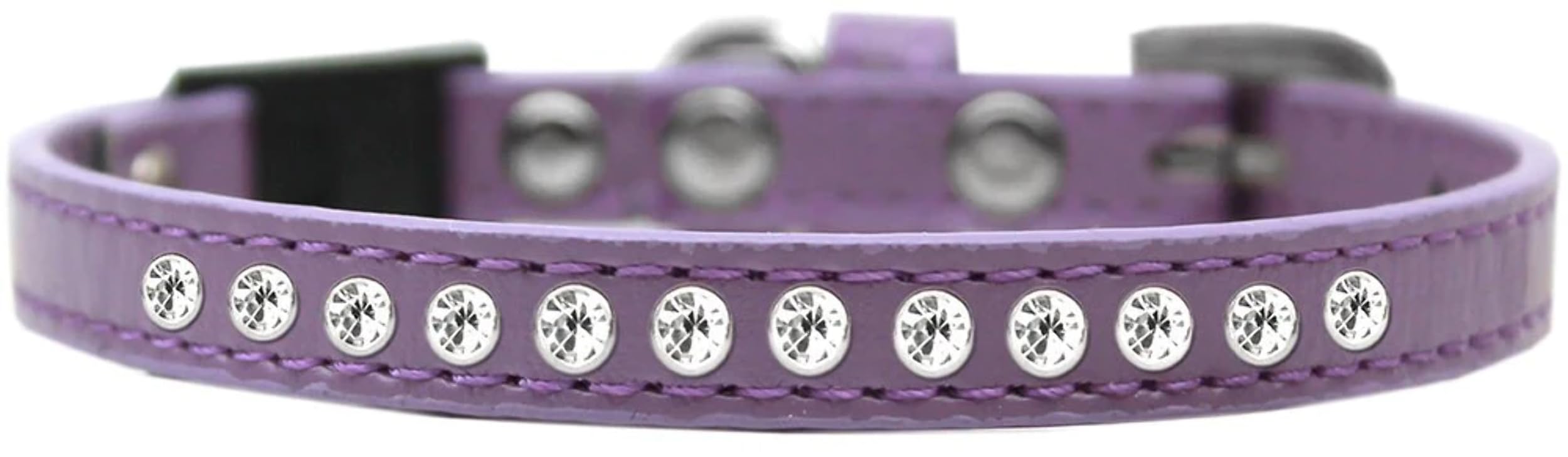 Breakaway Cat Collar, "Clear Jewel" Aqua 10