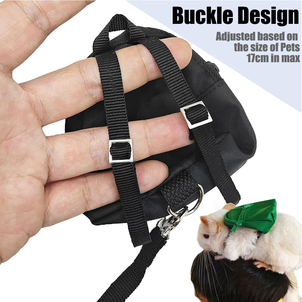 Portable Guinea Pig Backpack With Small Bag Harness And Leash Set, Space Capsule Bubble Pet Carrier Cage Travel For Rabbit, Bear