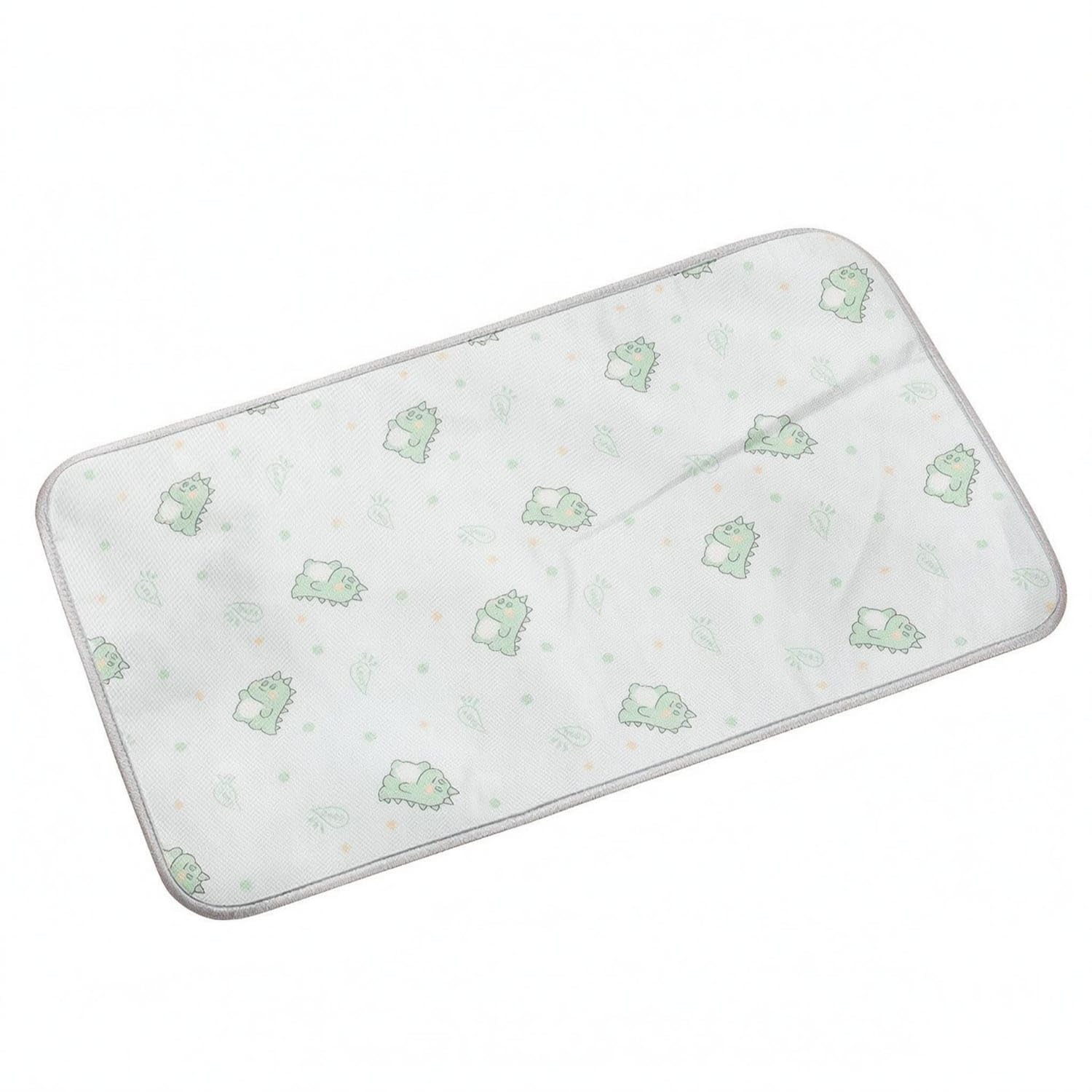 STYLEHEAVEN Rounded Corners Pet Sleeping Mat Stitched Edging Rectangular Pet Mat, 60X100Cm, Dinosaur Park Pet Supplies | Small A