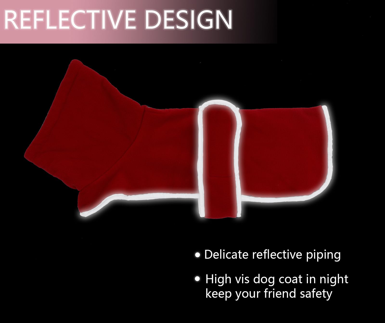 Dog Jacket, Dog Coat Perfect For Dachshunds, Dog Winter Coat With Padded Fleece Lining And High Collar, Dog Snowsuit With Adjustable Bands-Red-L