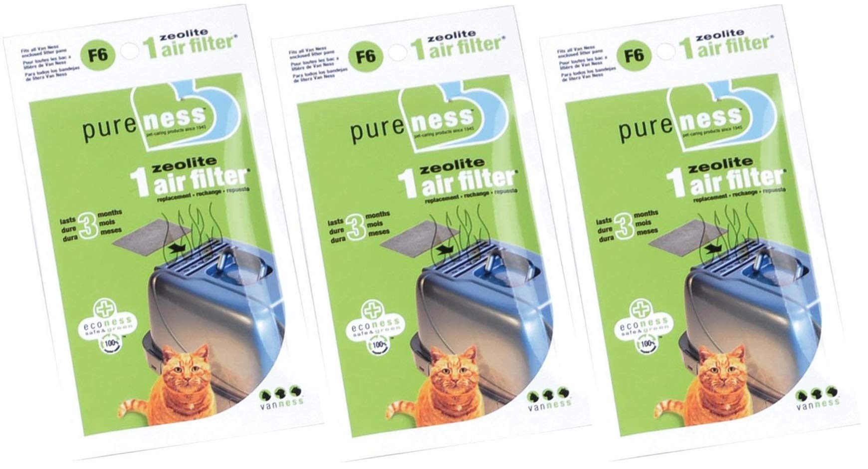 Pureness F6 Zeolite Air Filter (3-Pack)