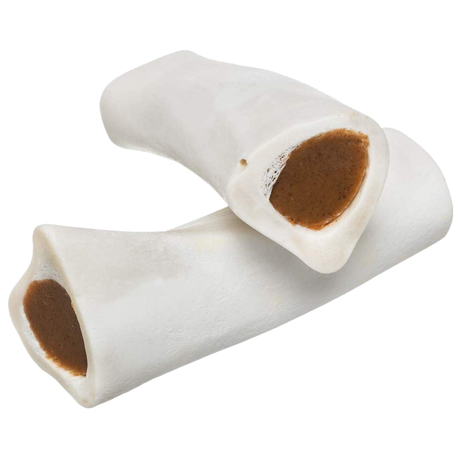 Redbarn Filled Dog Bones, Natural Long-Lasting Dental Treats; Suitable for Aggressive Chewers, Large (6) - 10 Bones (Peanut Butt
