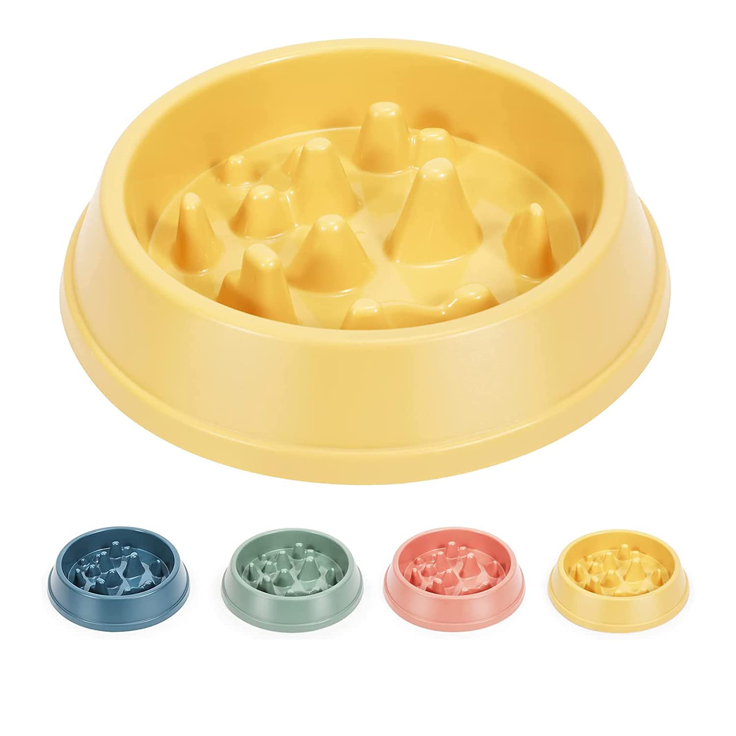 Emily Pets Dog Slow Feeder Bowl Dog Food Bowl Slow Down Eating Speed And Increase Eating Time,Preventing Choking,NonSlip, Durab