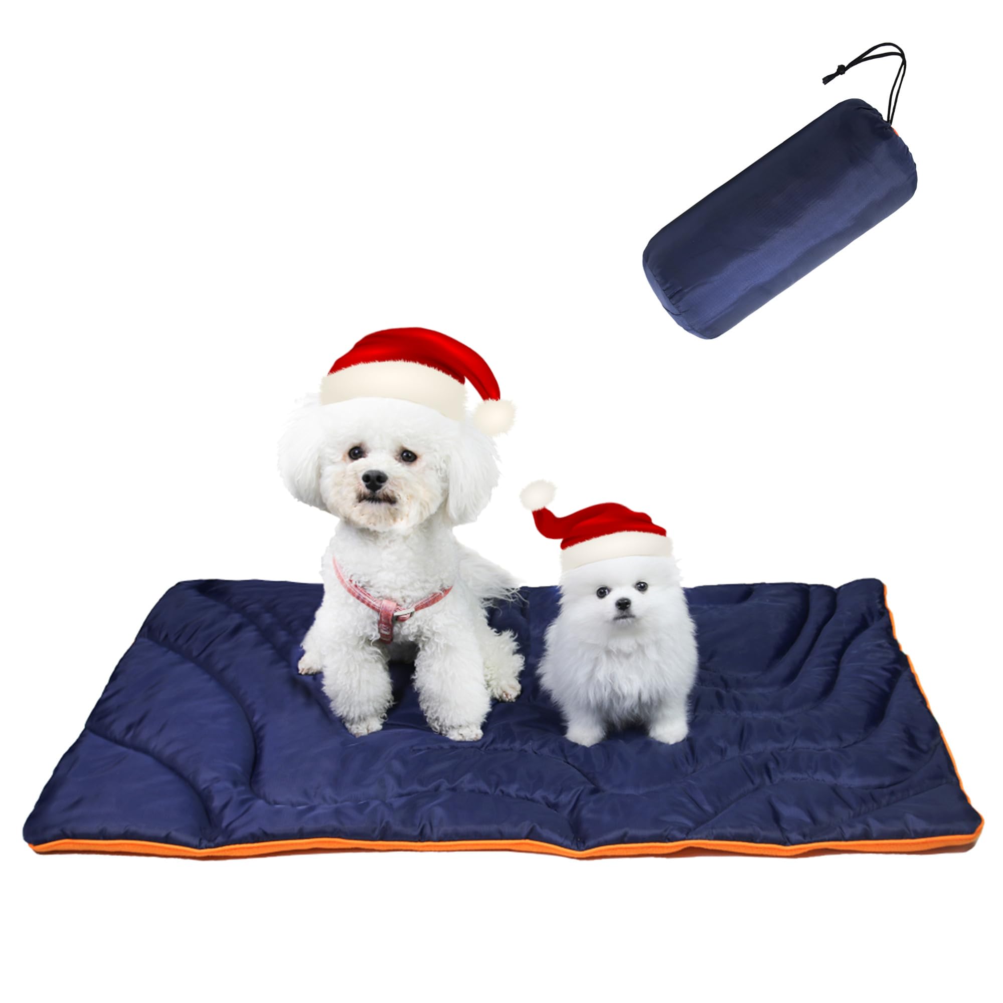 Geerduo Outdoor Dog Mat, Portable, Waterproof, Washable, Large Size Roll Up Travel Camping Pet Bed (Large)