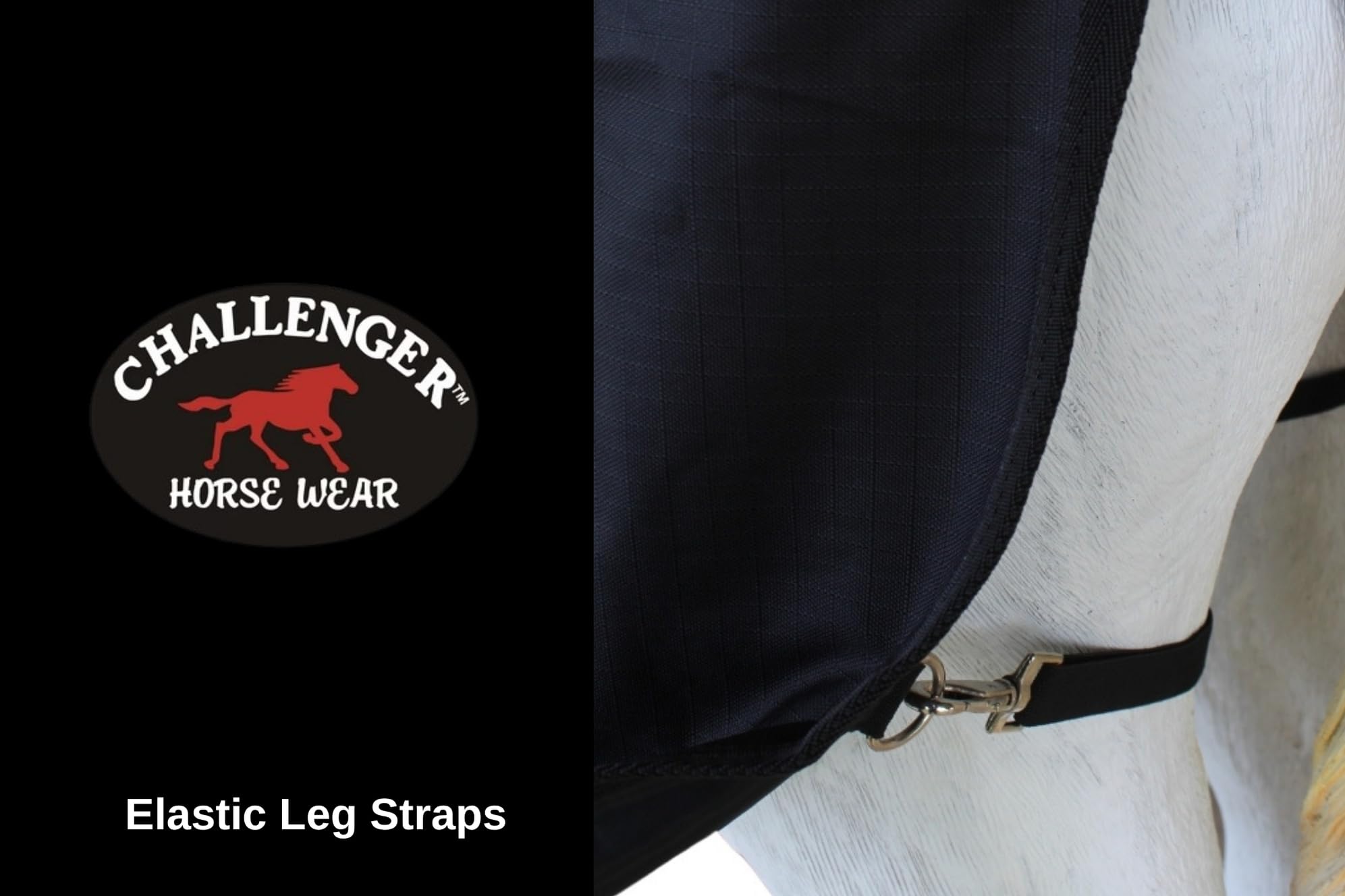Challenger 82' 1200D Turnout Waterproof Fleece Lined Medium Winter Blanket Sheet 384Lg