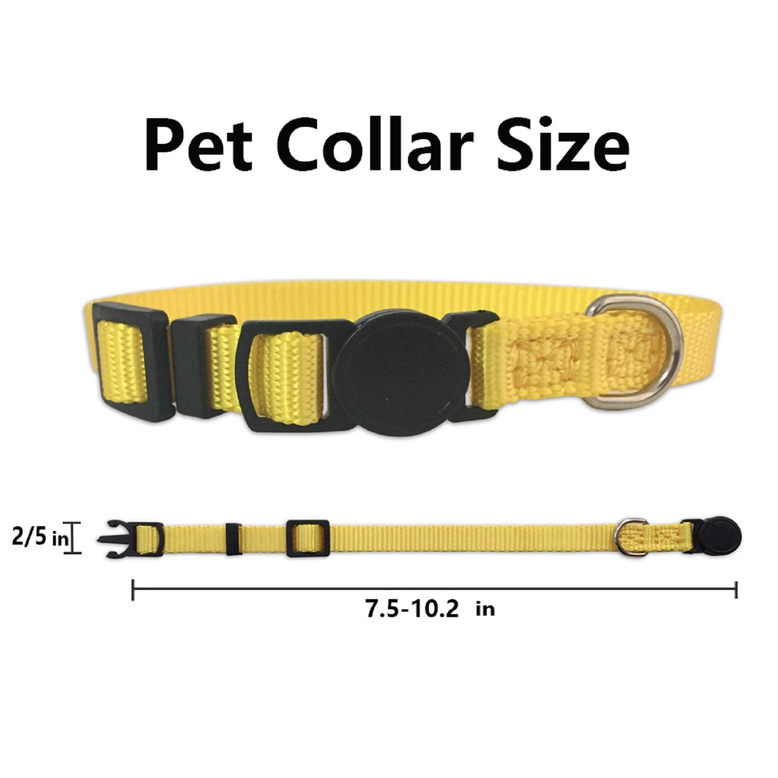 Puppy Id Collar Identification Soft Nylon Adjustable Breakaway Safety Whelping Litter Collars For Newborn Pets With Record Keeping Charts 12Pcs/Set (S)