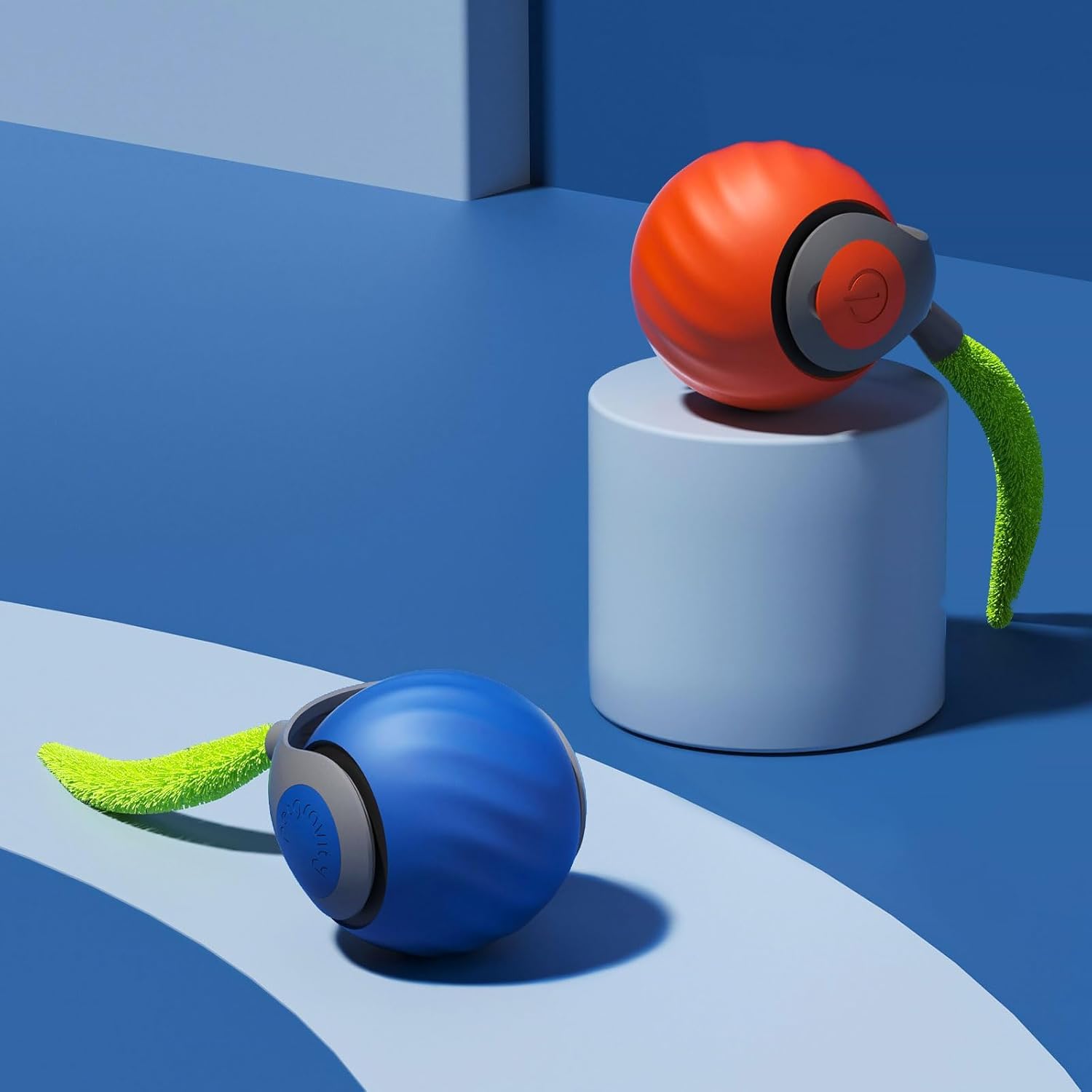 Dgools Speedy Sprint Ball Toy For Cat TypeC Rechargeable Interactive Cats Toy 2 Set