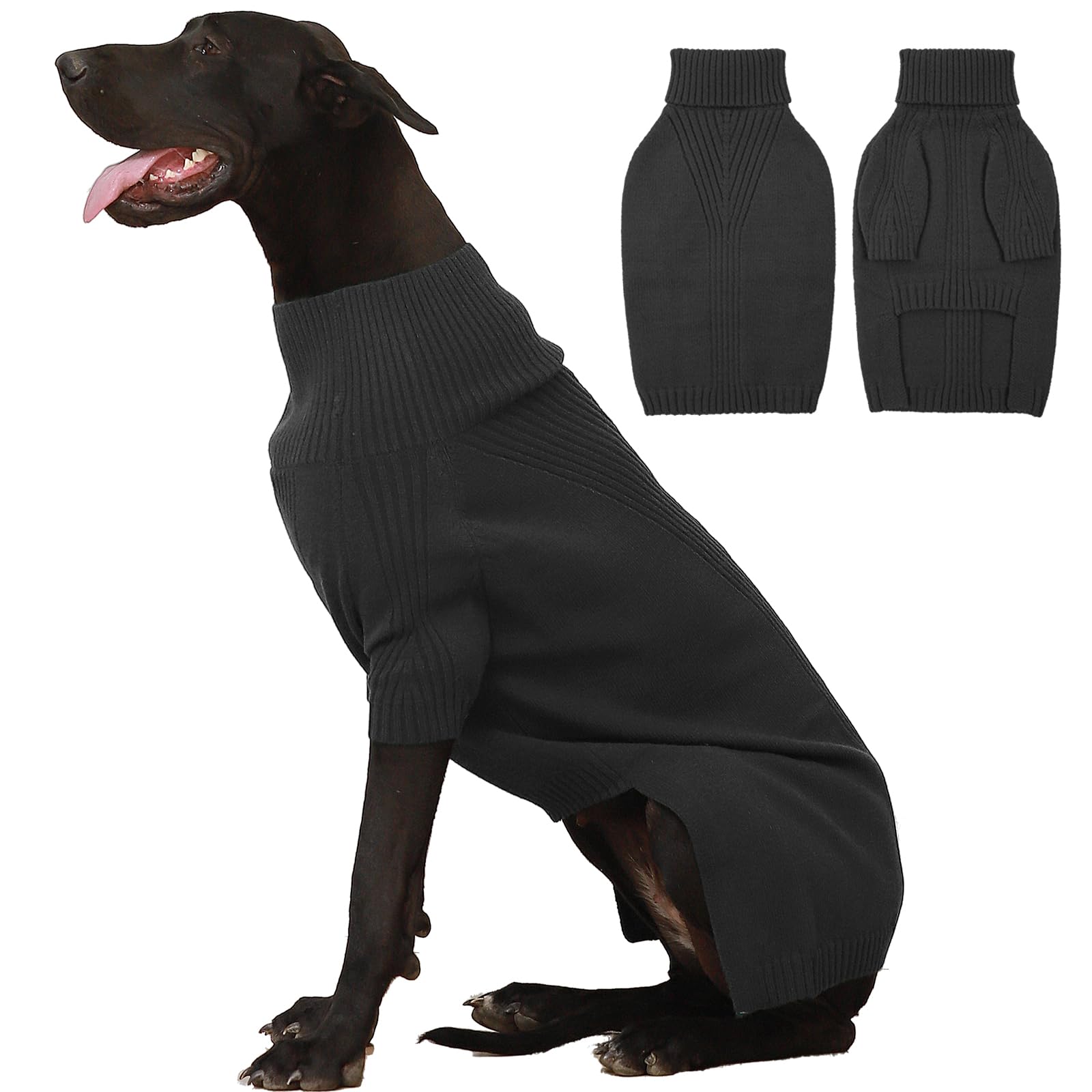 Iecoii Extra-Large Dog Sweater 5Xl,Christmas Dog Sweaters For Extra Large Dogs Girl Boy,Turtleneck Knitted Knitwear Easy On Dogg