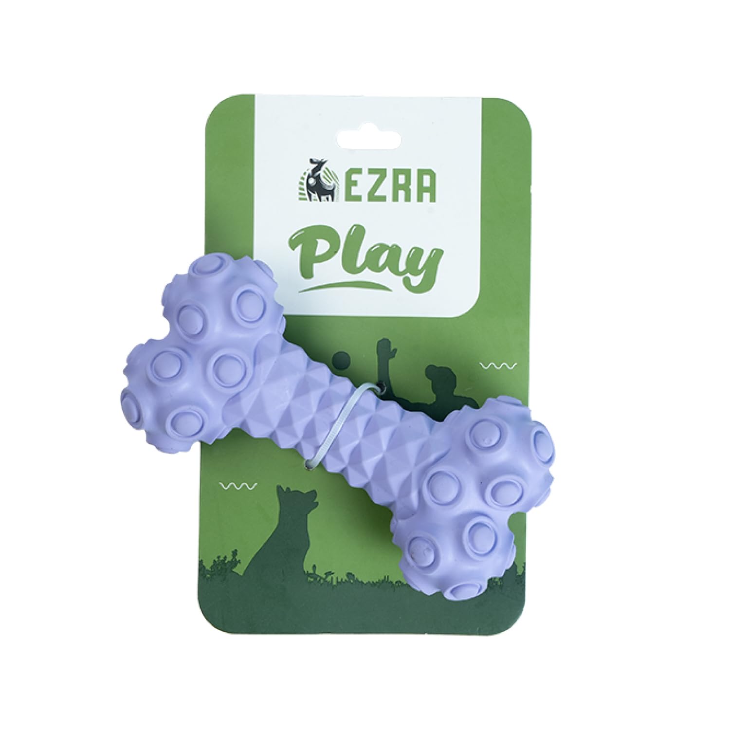 Ezra Play Jewel Bone Dog Chew Toy  Purple | Durable NonToxic Chew Bone For Dogs | Safe, LongLasting, Interactive Toy For Smal