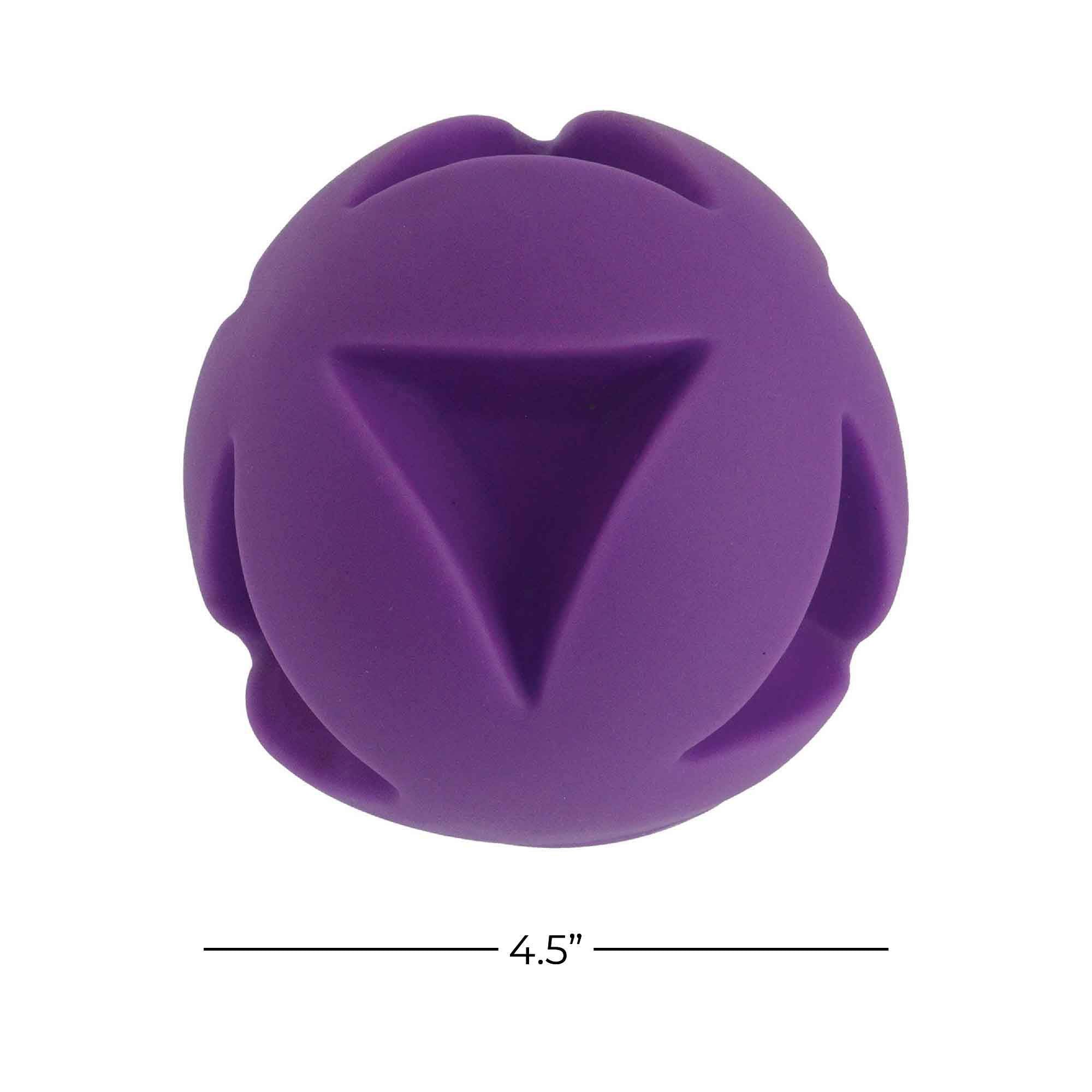 Soft-Flex Best Clutch Ball Dog Toy, 4.5-Inch Grape