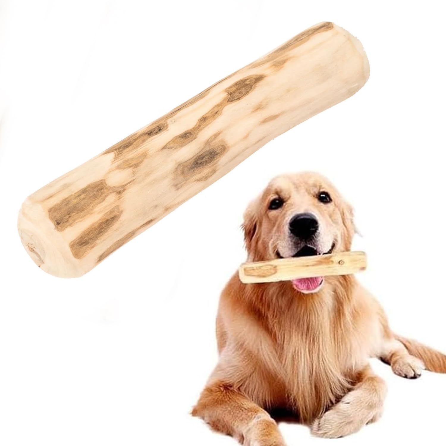 Petbabas Pet Coffee Wood Dog Toys| Splinter Free, Caffeine Free, Chew Toys| Natural, Safe Puppy Toy| Dental Care Toy & Training 