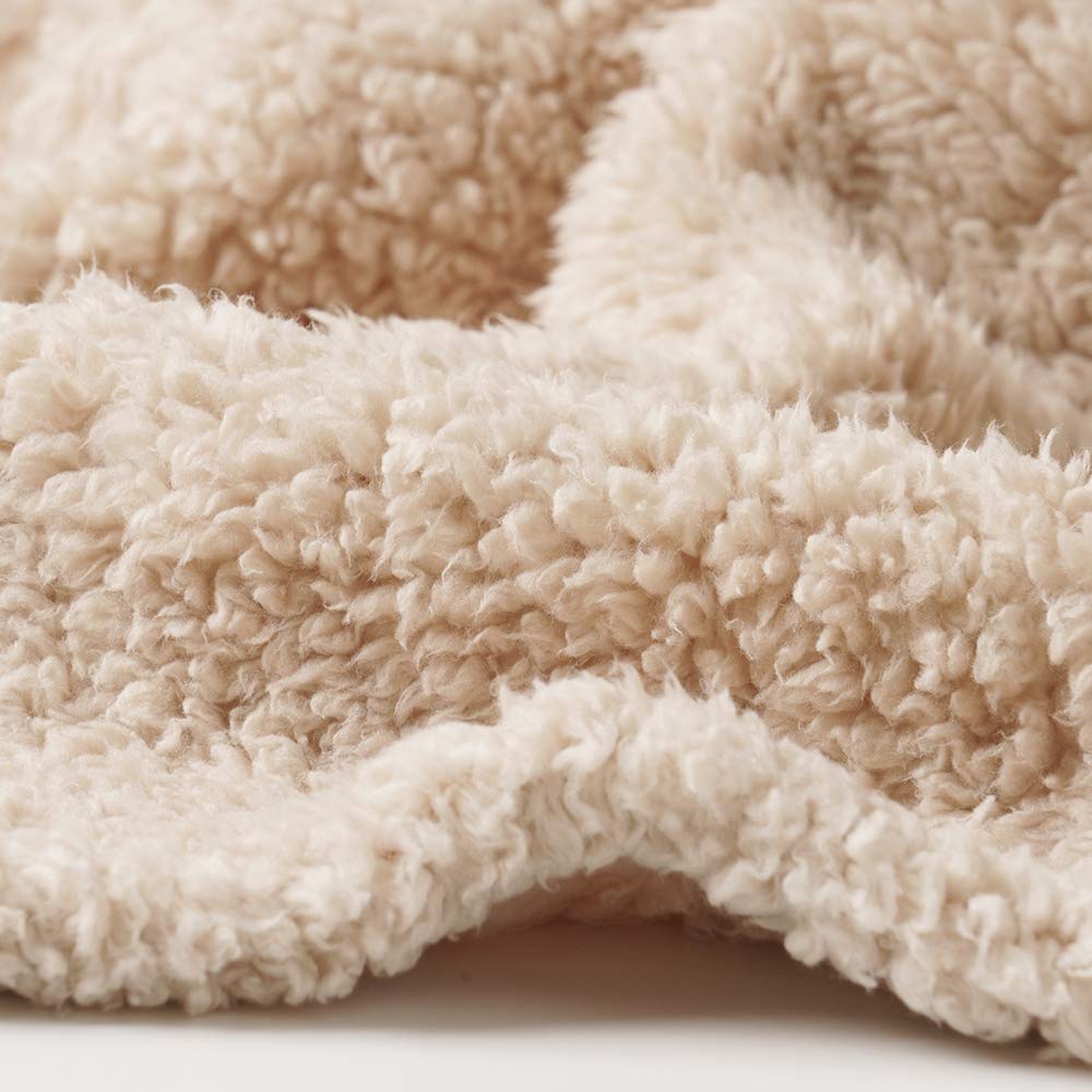 1 Pack 3 Calming Blankets Fluffy Premium Fleece Pet Blanket Soft Sherpa Throw For Dog Puppy Cat Beige Medium (30'' X20'')