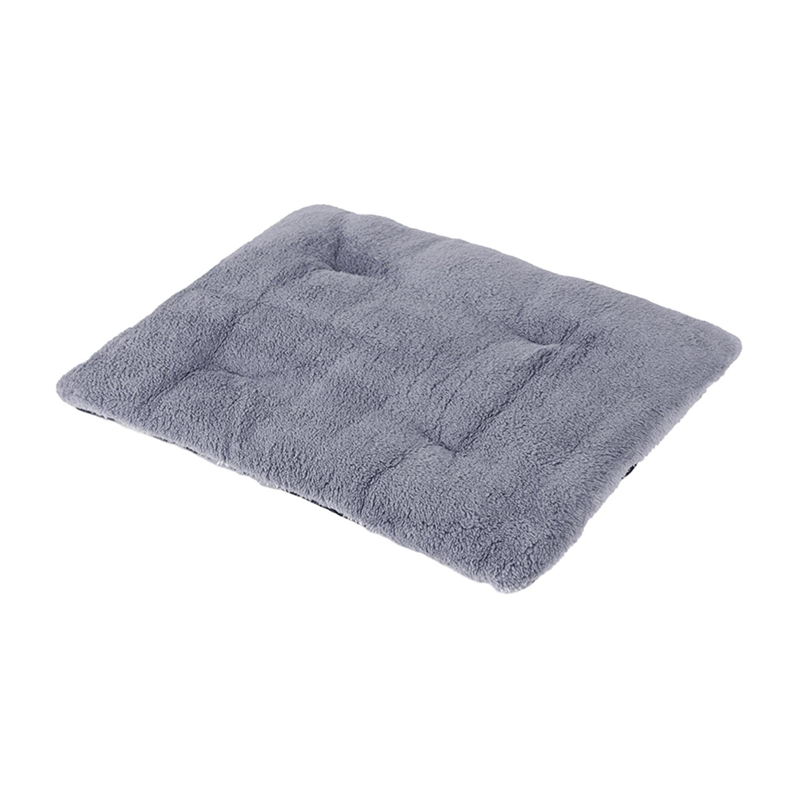 Self Warming Cat Bed Blanket Cushion Dog Crate Bed for Chairs Winter Outdoor XL Gray