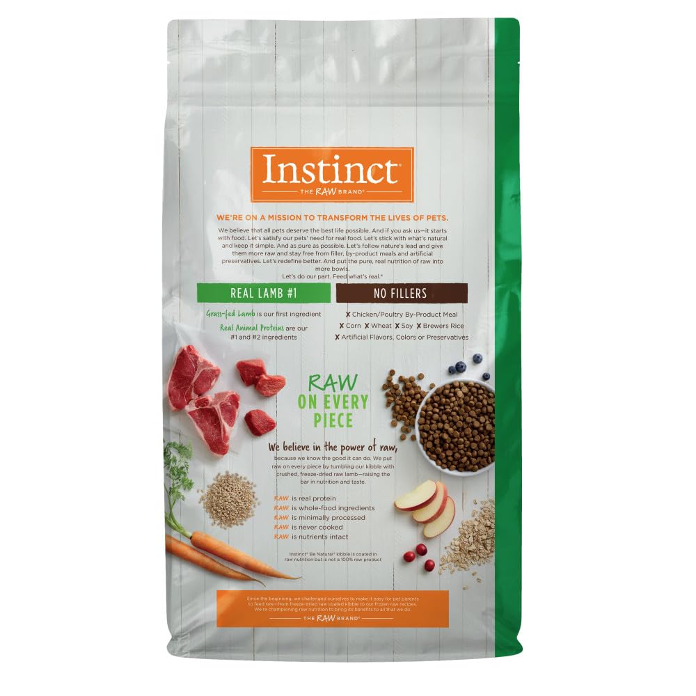 Be Natural Lamb & Oatmeal Dry Dog Food, 4.5 lb. Bag