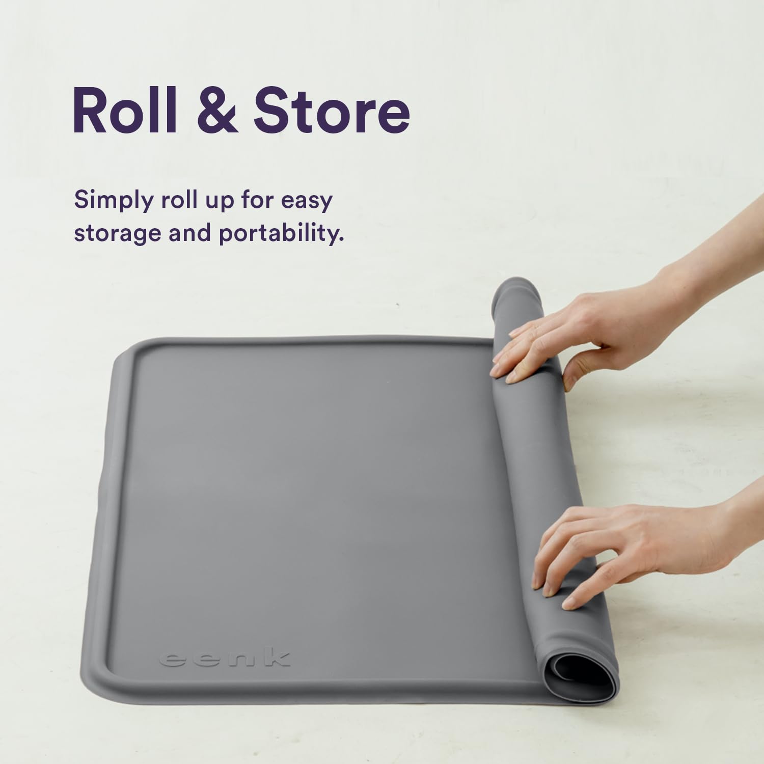 Pee Pad Tray Holder for Dogs - Fits Up to 25 x 25 in. Square Potty Training Pads No Spill Raised Lip High Edge Silicone Mat, Ext