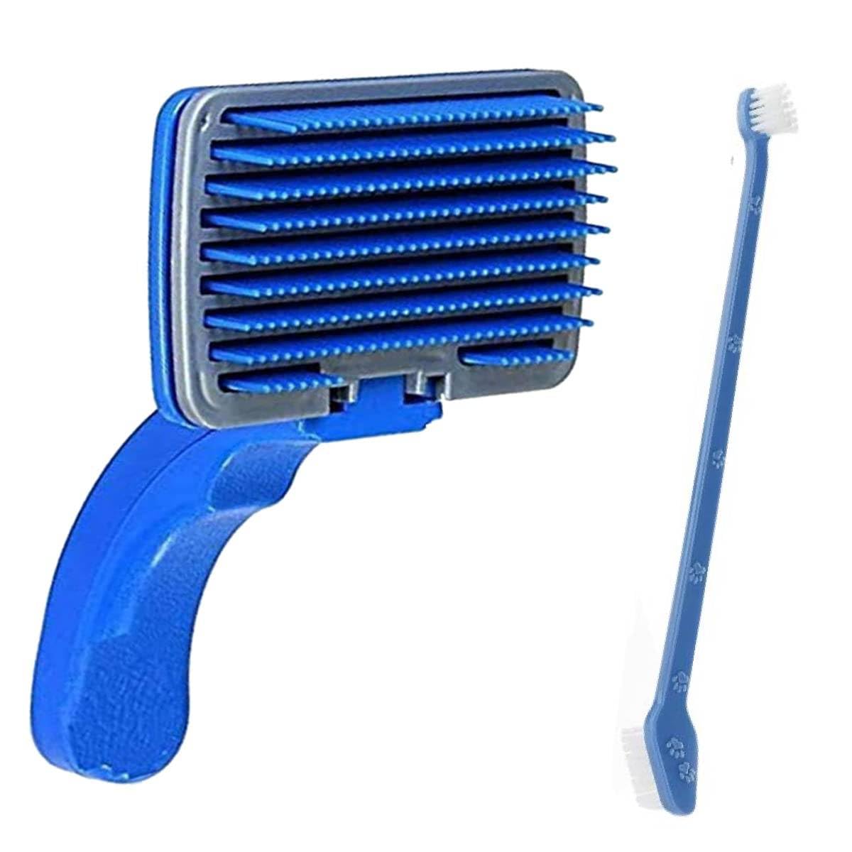 Youhavedeal Dog Brush For Shedding | Self Cleaning Slicker Brush For Dogs & Cats | Pet Grooming Deshedding Comb For Long & Short