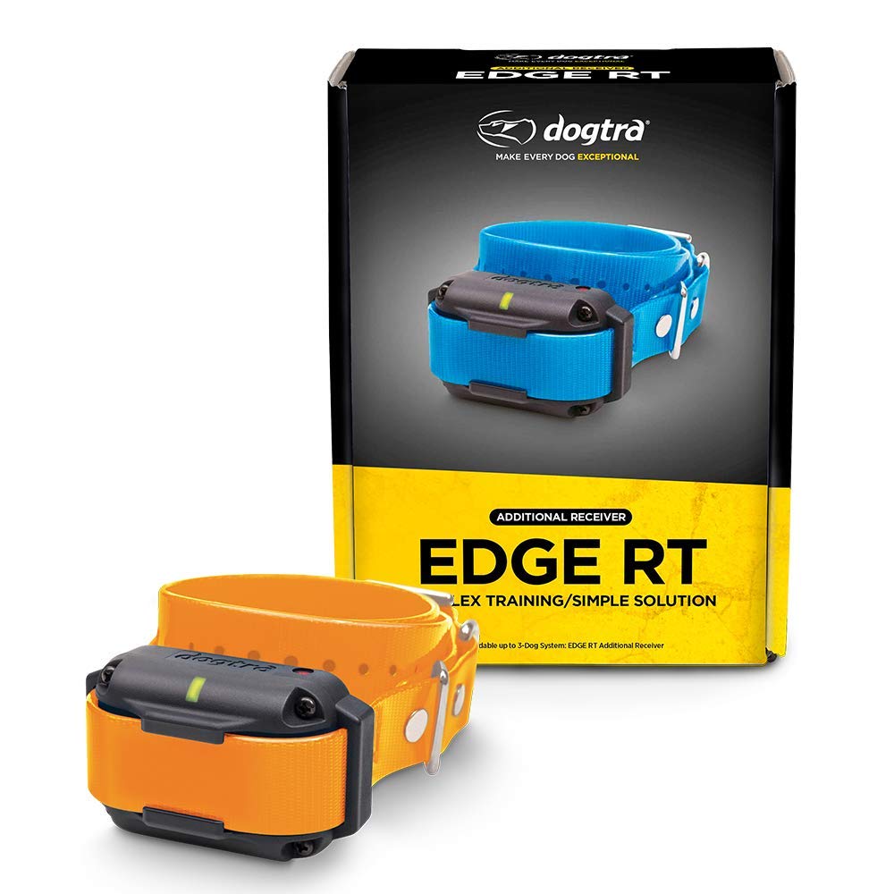 Dogtra Edge RT Orange Additional Receiver Long Range High-Output 1-Mile Waterproof 3-Dog Expandable Remote Dog Training E-Collar