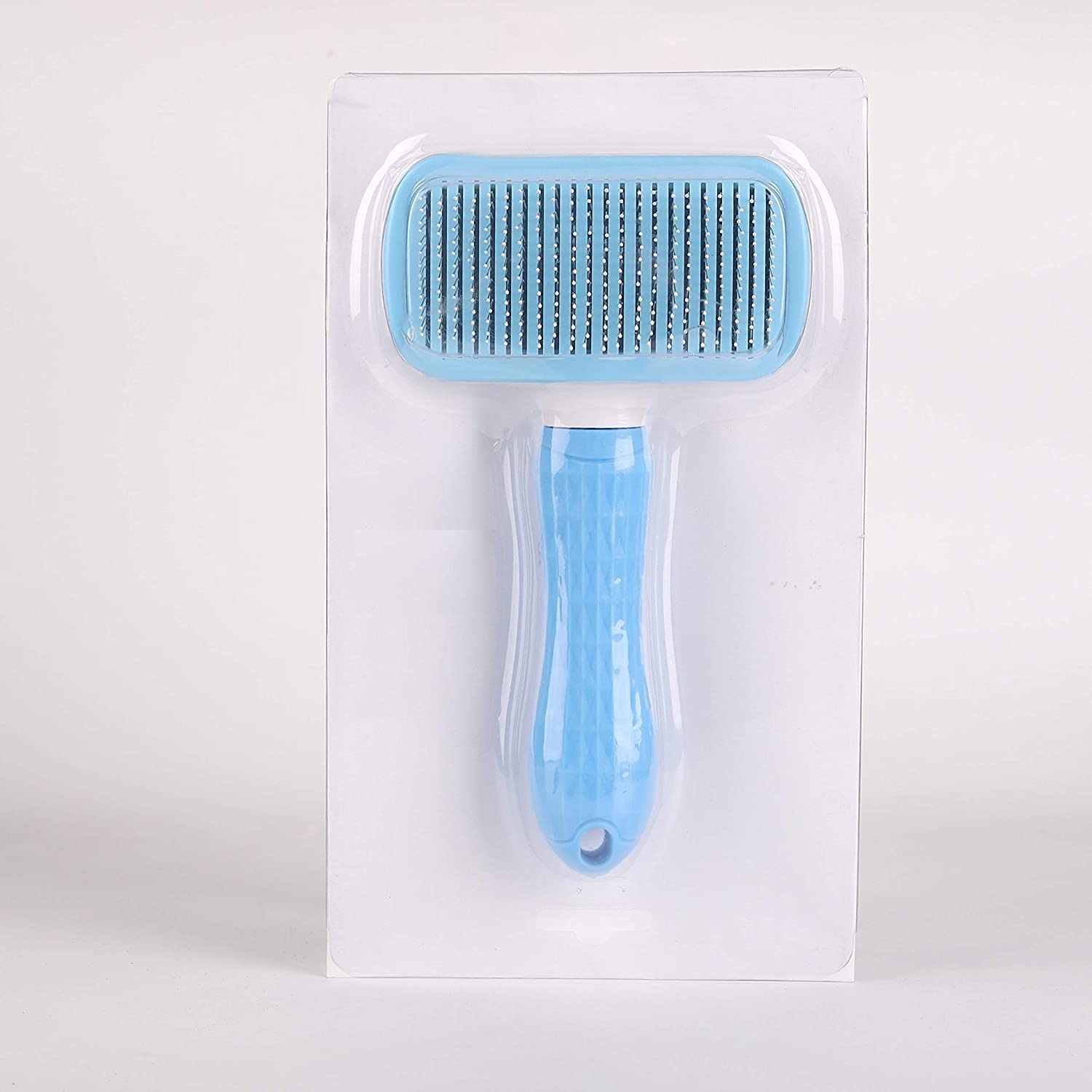 Pet Believe Pets Grooming & Cleaning Slicker Brush Self Cleaning Hair Brush For Dogs/Cats  Color May Vary.