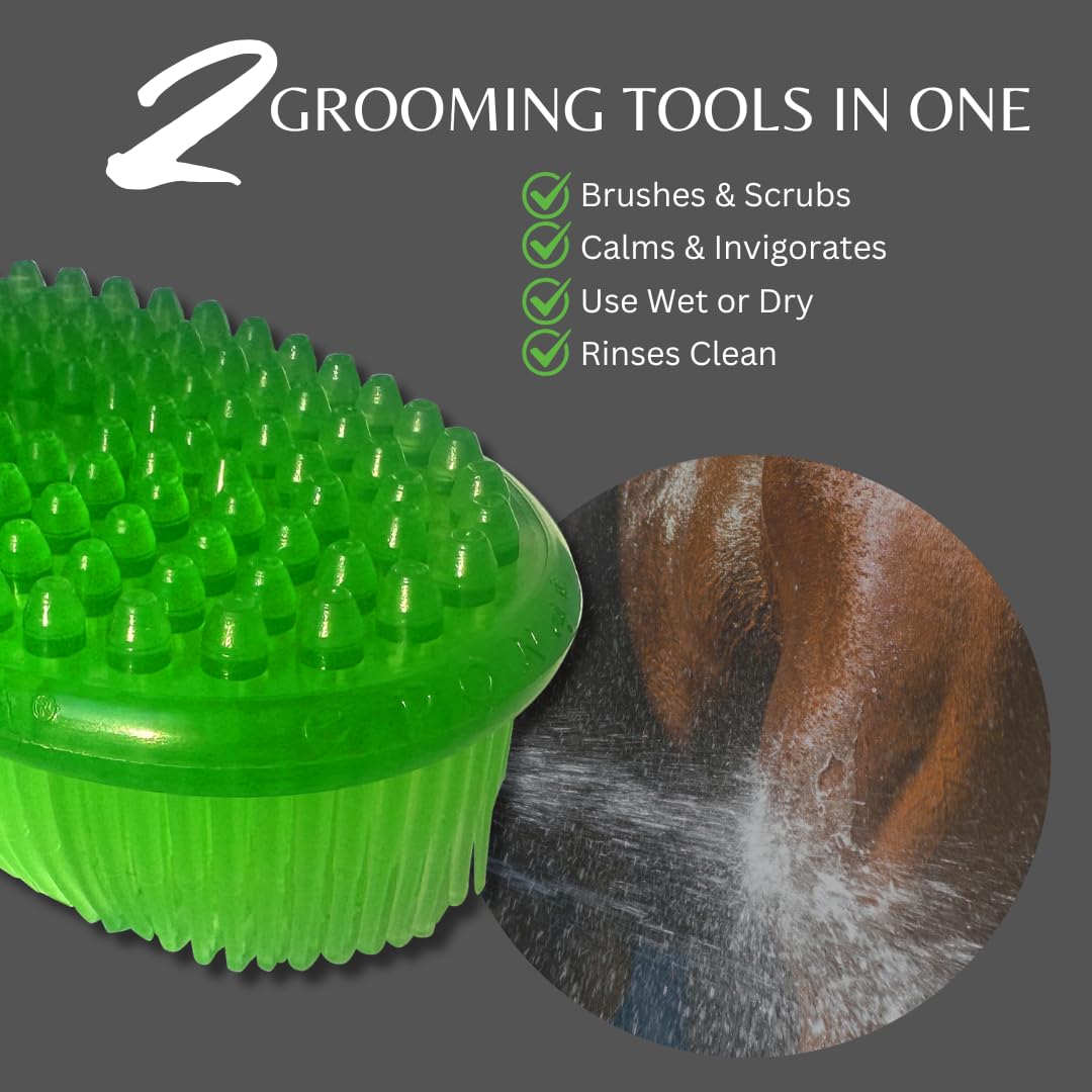 Epona Gummy Brush/Scrubby Horse Grooming Tool