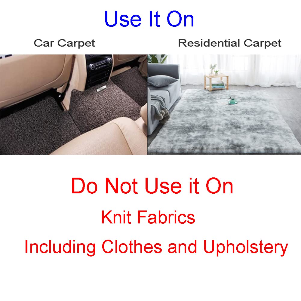 Daifuqihua Carpet Pet Hair Remover, Portable Spark Lint Roller With Wooden Handle, Carpet Pile Brush With Double Sided Metal Scraper Suits Indoor Carpet, Pet Hair, Car Carpet,1 Pc