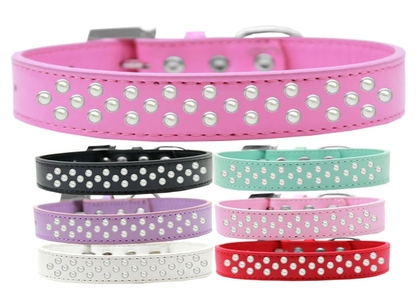 Dog, Puppy & Pet Fashion Collar, Pearl Rimsets Sprinkles Lavender 16