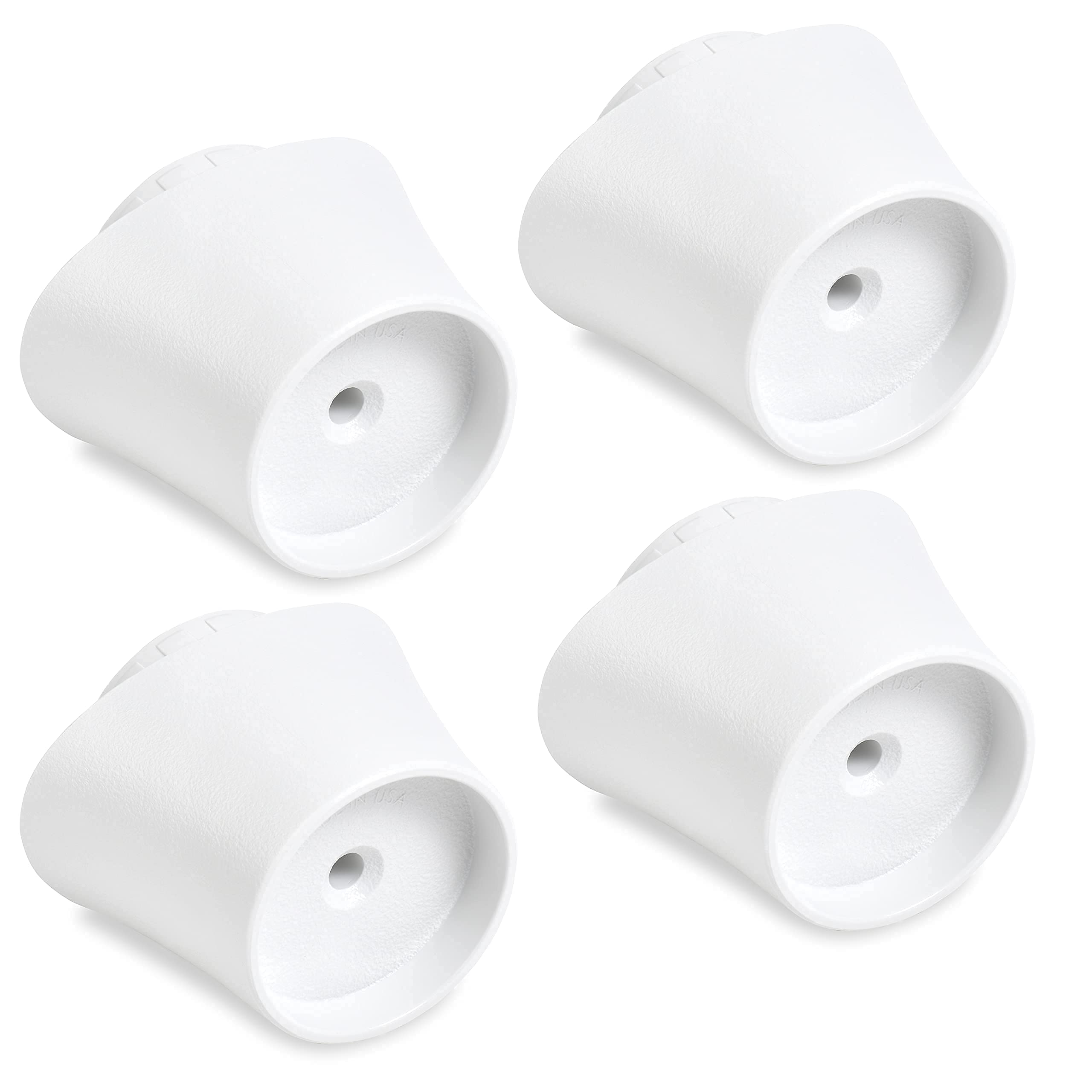 Wall Nanny Baby Gate 4 Inch Extension Accessories - 4 Pack, White, Model 2"Cone, Made in USA