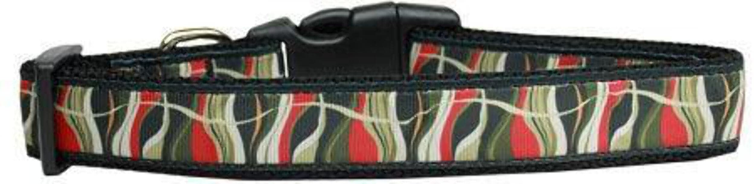 Pet Dog & Cat Nylon Collar or Leash, "Lava Lamp" XL Collar