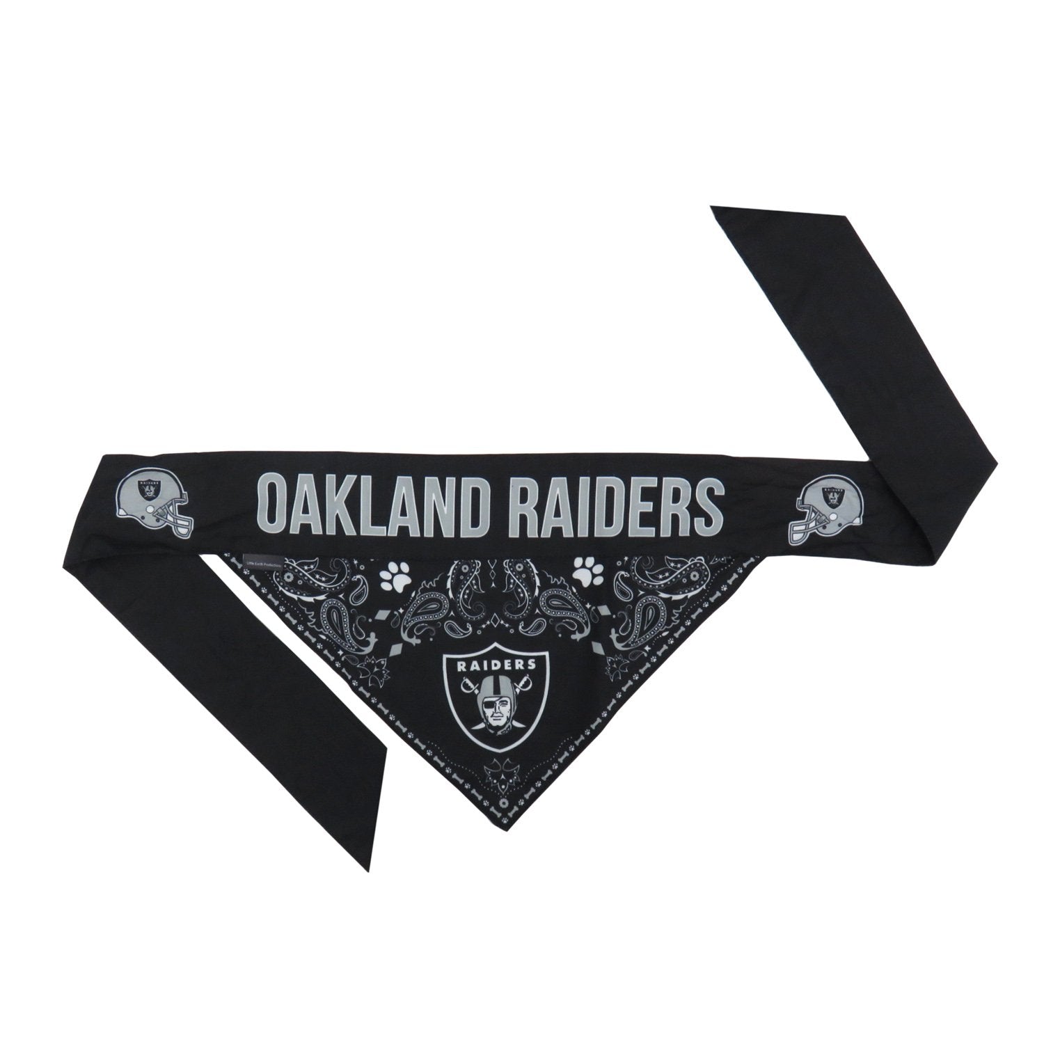 Littlearth Unisex-Adult Nfl Oakland Raiders Pet Bandana, Team Color, Medium