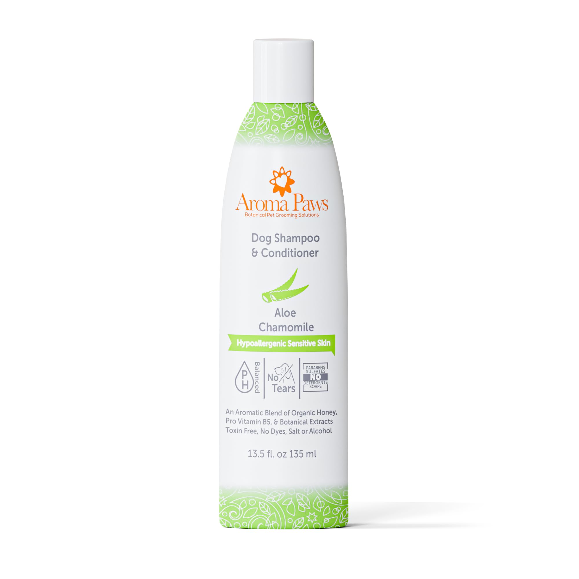 Aroma Paws Dog Shampoo And Conditioner - Tearless Dog Shampoo For Cleansing, Grooming, And Conditioning Sensitive Skin - Moistur