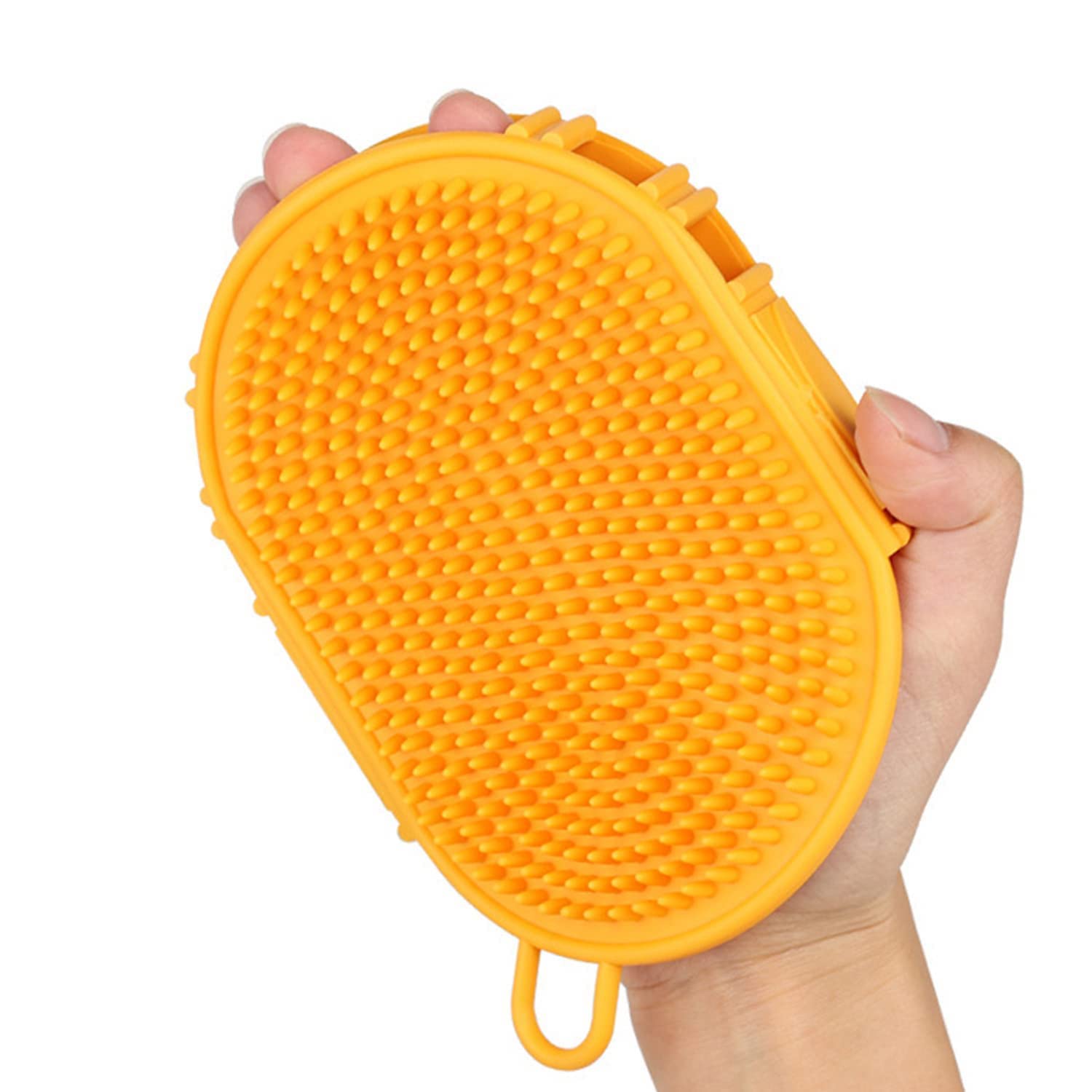 The Pets Company Double Sided Bath Glove, Deshedding, Massaging, Grooming Glove, For Dogs And Cats