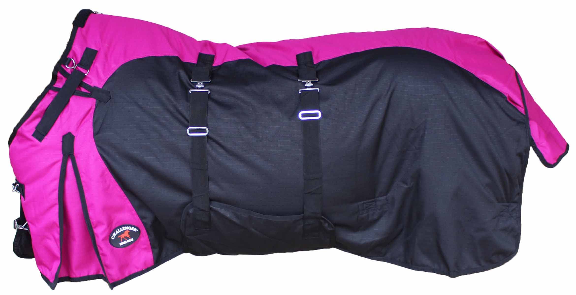 Challenger 78' 1200D Turnout Lightweight Bellyband Rain Horse Winter Blanket Sheet 383B