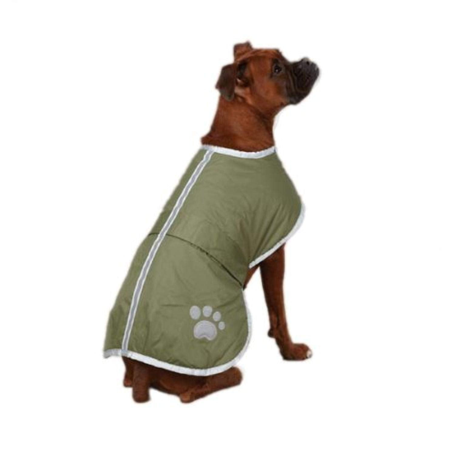 Zack & Zoey Noreaster Blanket Coat for Dogs, 16 Medium, Chive