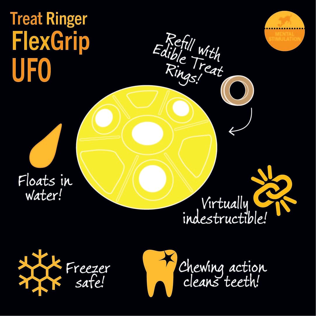 Starmark Treat Ringer FlexGrip UFO Large