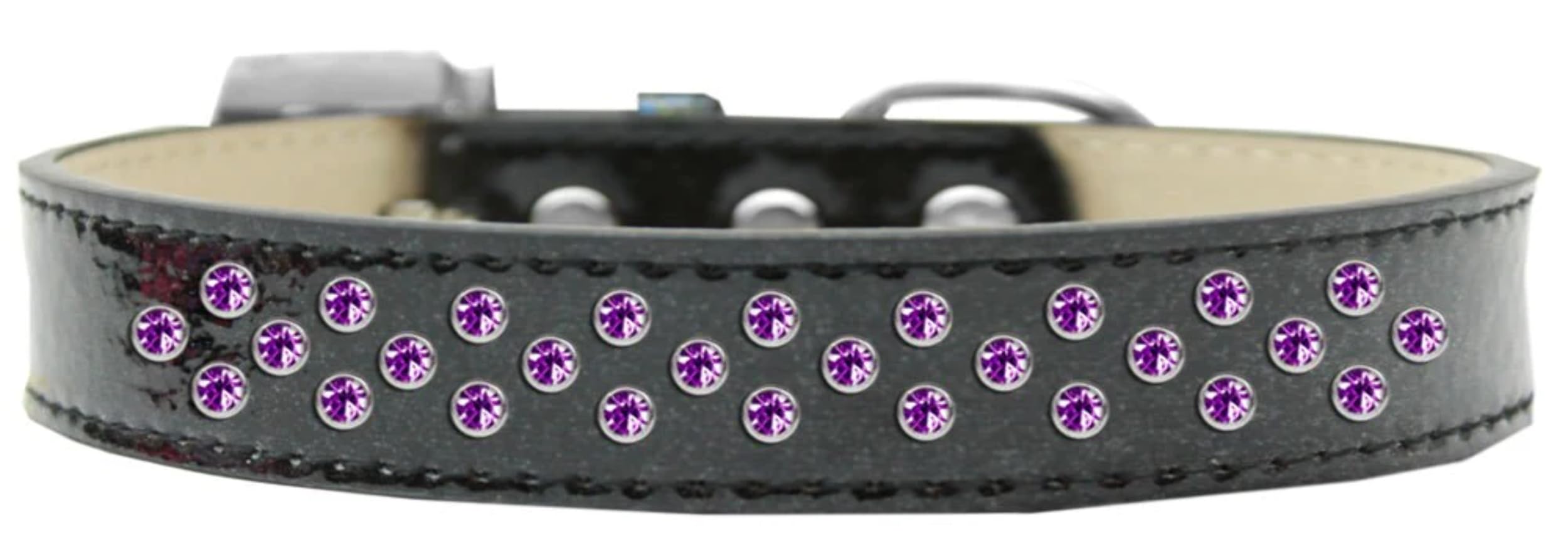 Dog, Puppy & Pet Ice Cream Collar, Purple Crystal Rimsets Sprinkles Pink 16