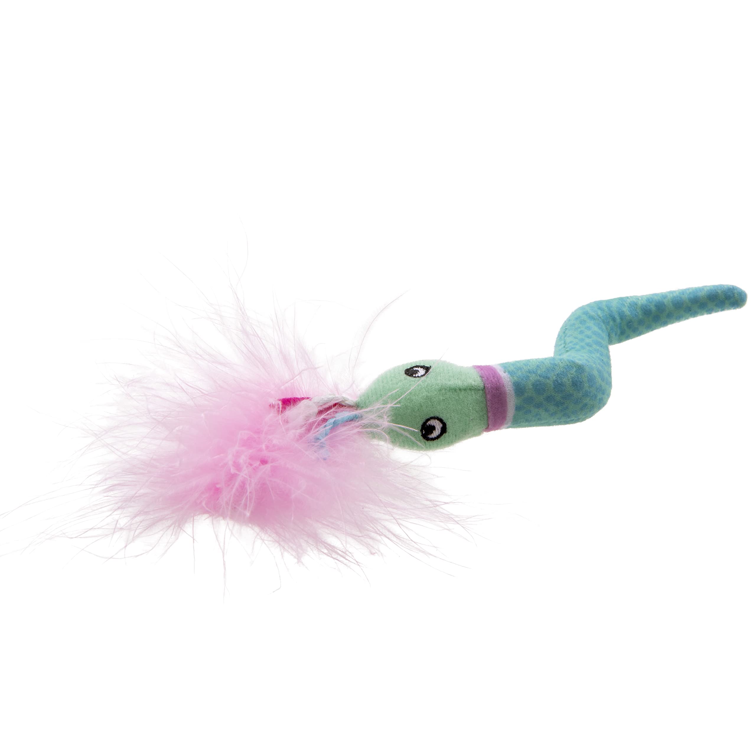 Petlinks HappyNip Wonder Wrap Plush Cat Toy, Contains Silvervine & Catnip - Blue, One Size