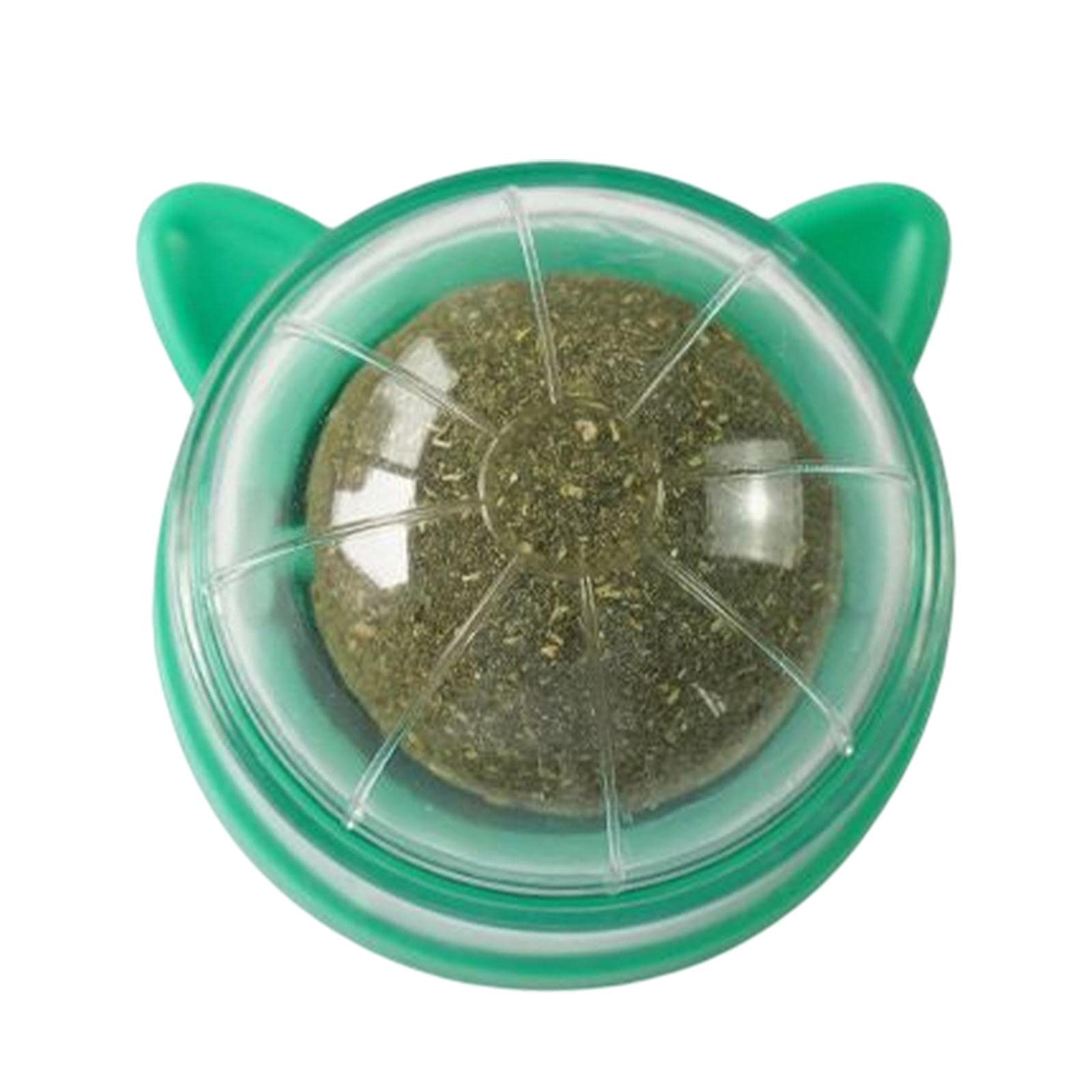 Ecomistiq Catnip Ball Toys Teething Toy Snack Pet French Windows With Lid Chew Cat Style H| Toys| Supplies |Pet