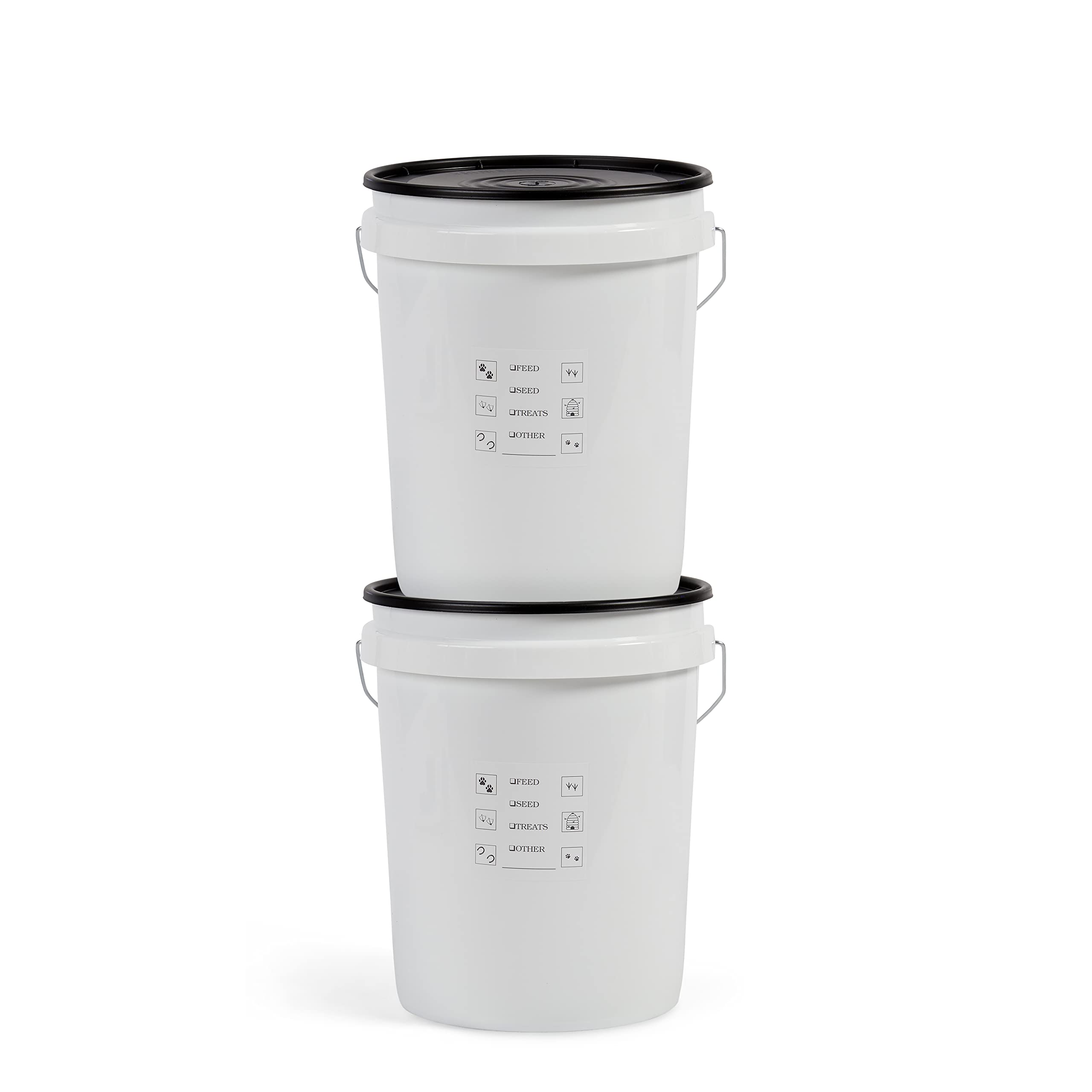 United Solutions Airtight Pet Food Storage Container, 5 Gallon Capacity, Great for Dog Food, Cat Food, Bird Seed, Dry Food Stora
