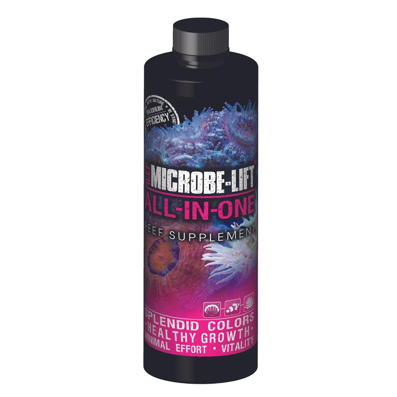 MICROBE-LIFT All-in-One Master Reef Supplement for Reef Environment Maintenance and Healthy Growth of Fish Tank Plants, 4 Ounces