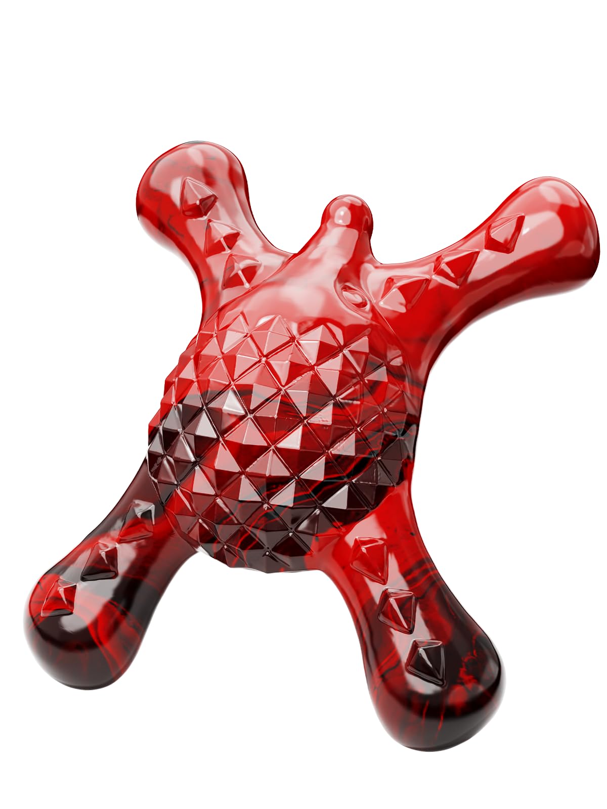 BLESQU Indestructible Dog Chew Toy for Aggressive Chewers - Tough Nylon Crossbone for Small & Medium Dogs, Bacon Flavor, Long La