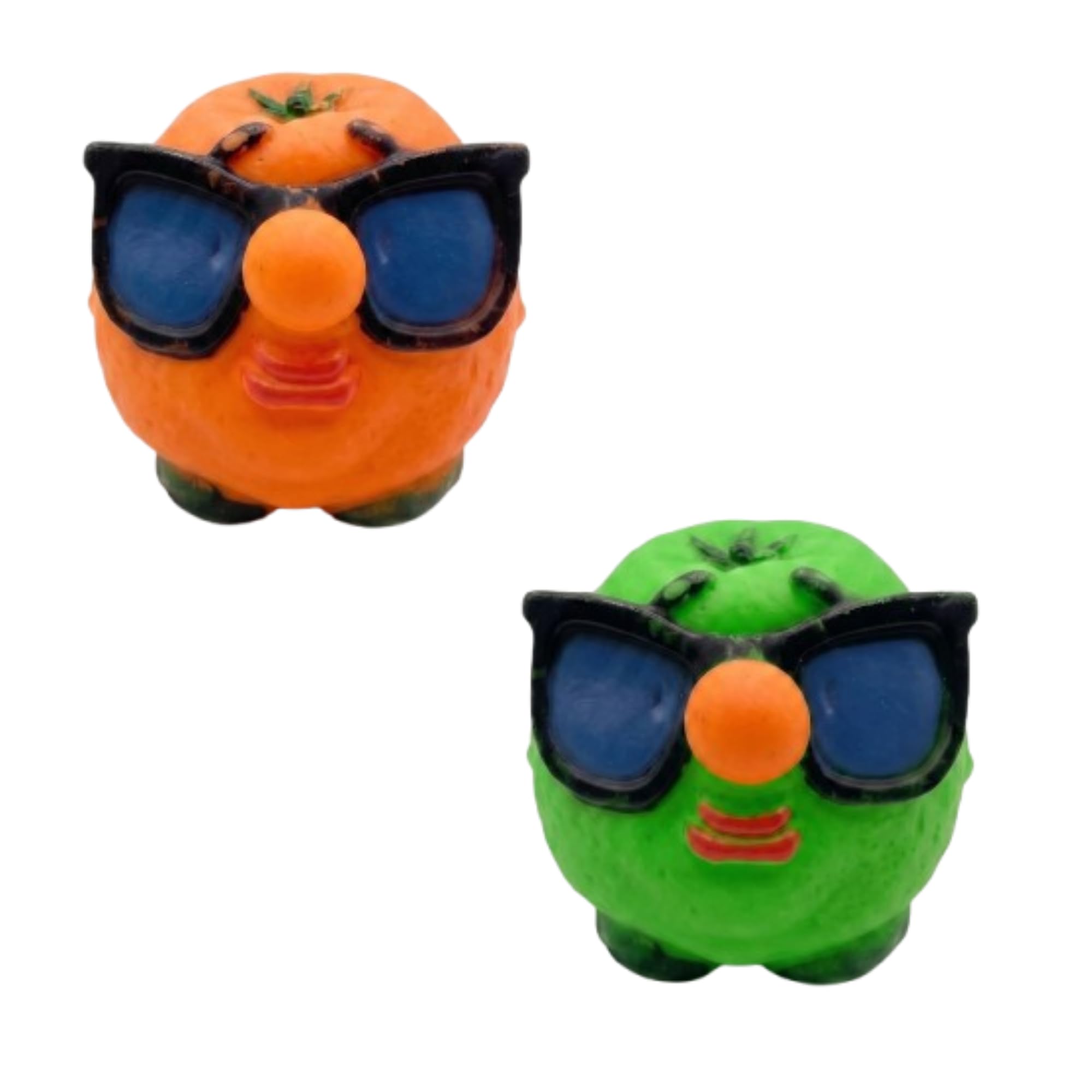 Kittupet Latex Squeaky Dog Toys Combo  (Funny Face) Human Face Design, Fetch & Chew Safe Play Toy | Suitable For Cats, Kitten, 