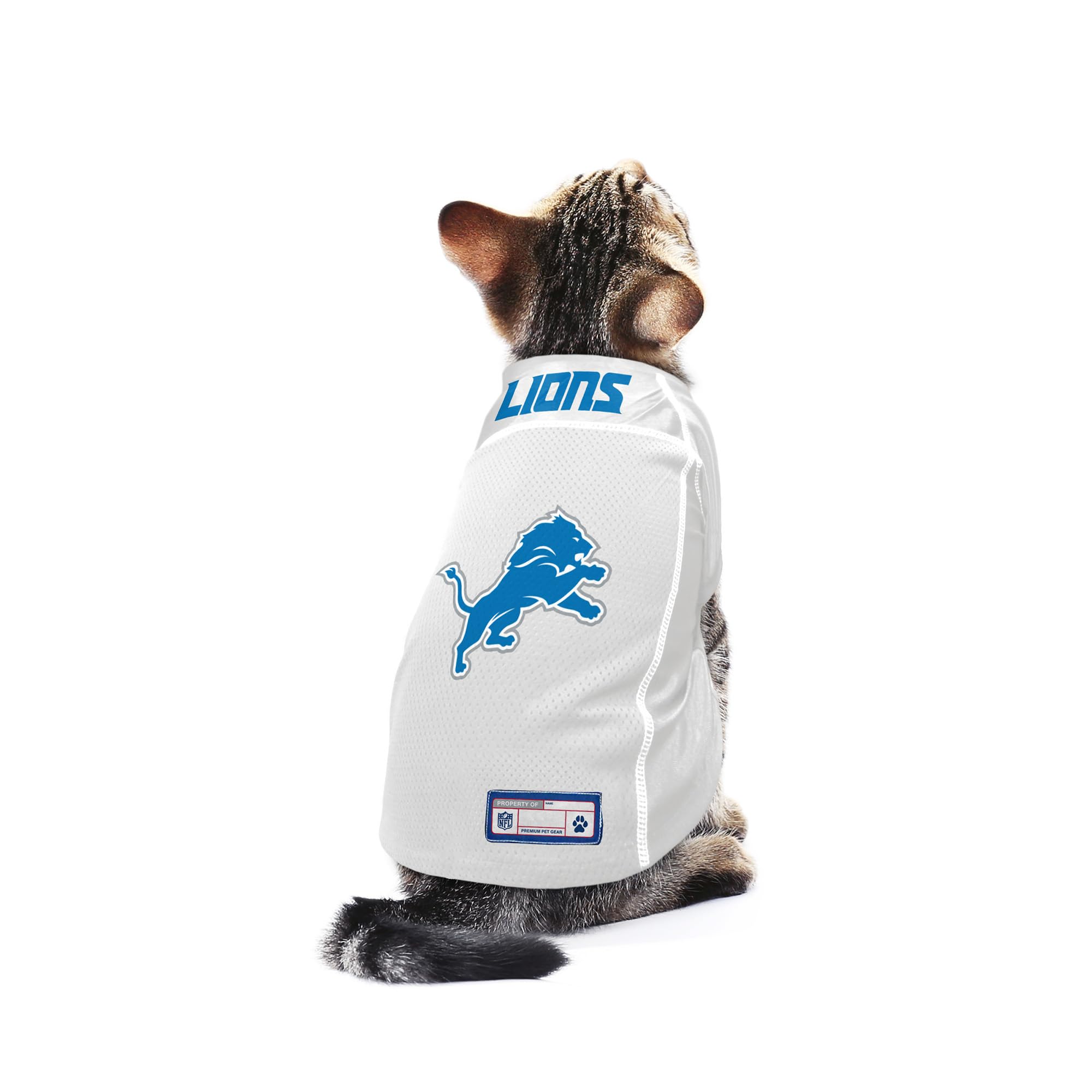 Littlearth Unisex-Adult Nfl Detroit Lions 1 Basic Pet Jersey, Team Color, Small