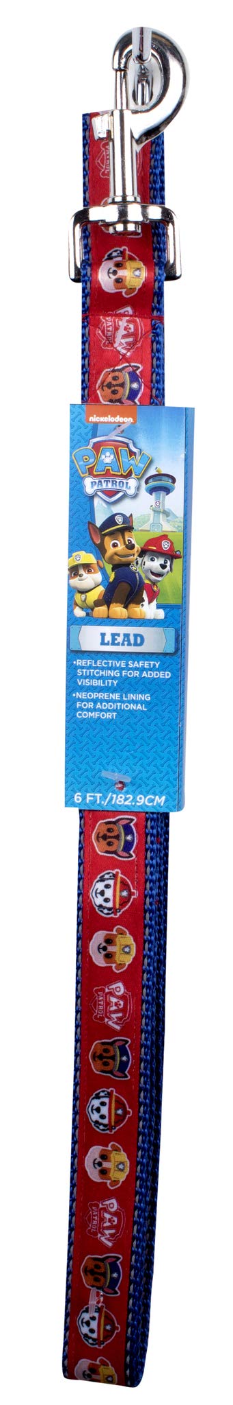 Penn-Plax Officially Licensed Paw Patrol Leash, Reflective Stitching For Safe Adventures, Featuring Marshall, Rubble, And Skye F