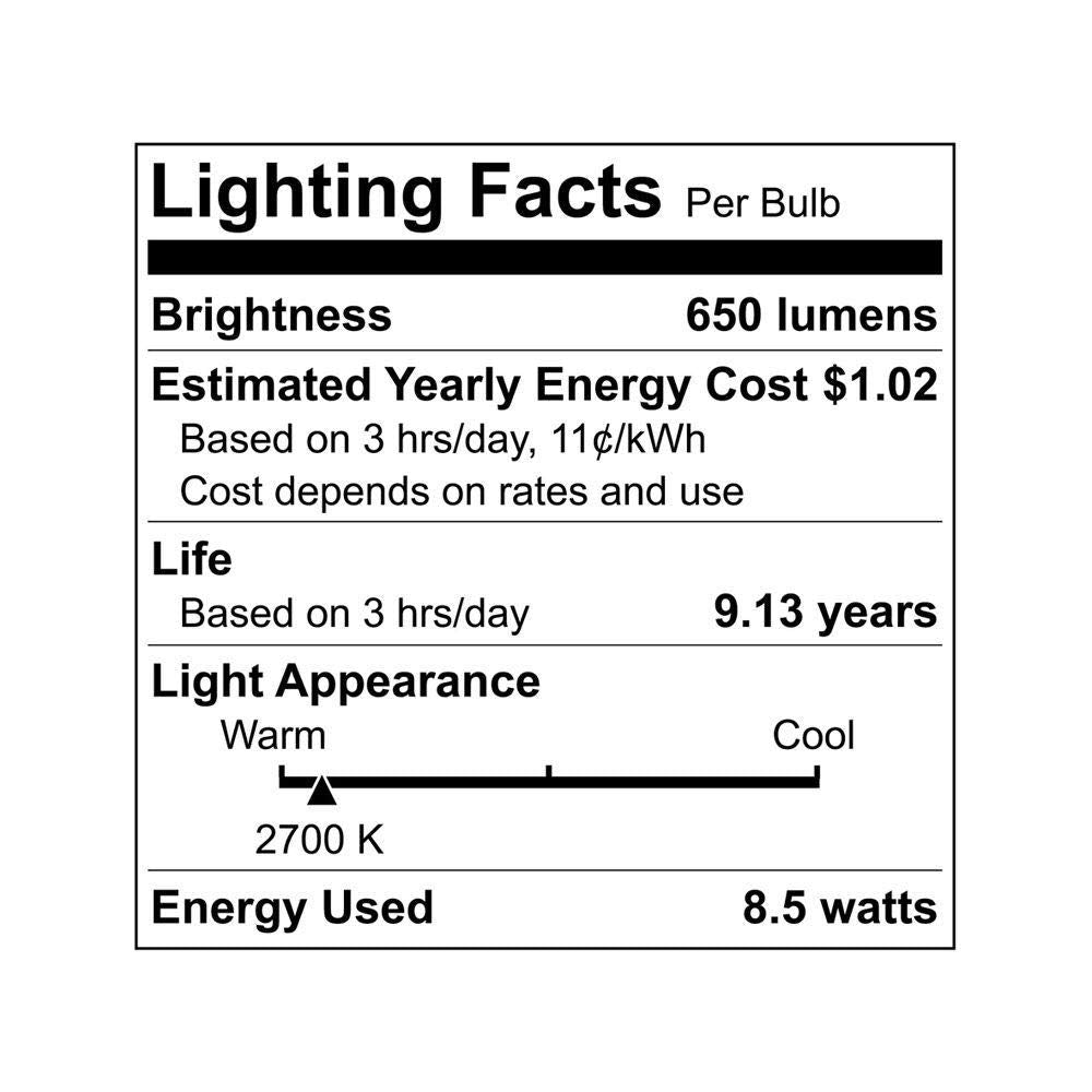 Ecosmart Led Technology Soft White 65W 85W Replacement Dimmable Light Bulb 6 Pack Br30 1001 729 291