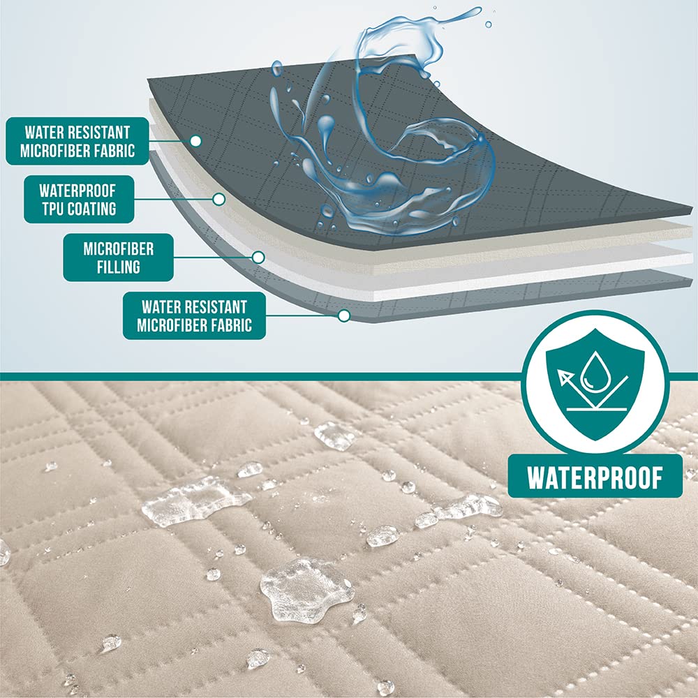 Petami Waterproof Dog Blanket Dog Bed Couch Cover Pet Blanket For Couch Sofa | Furniture Protector For Dogs Cat Reversible Pet P