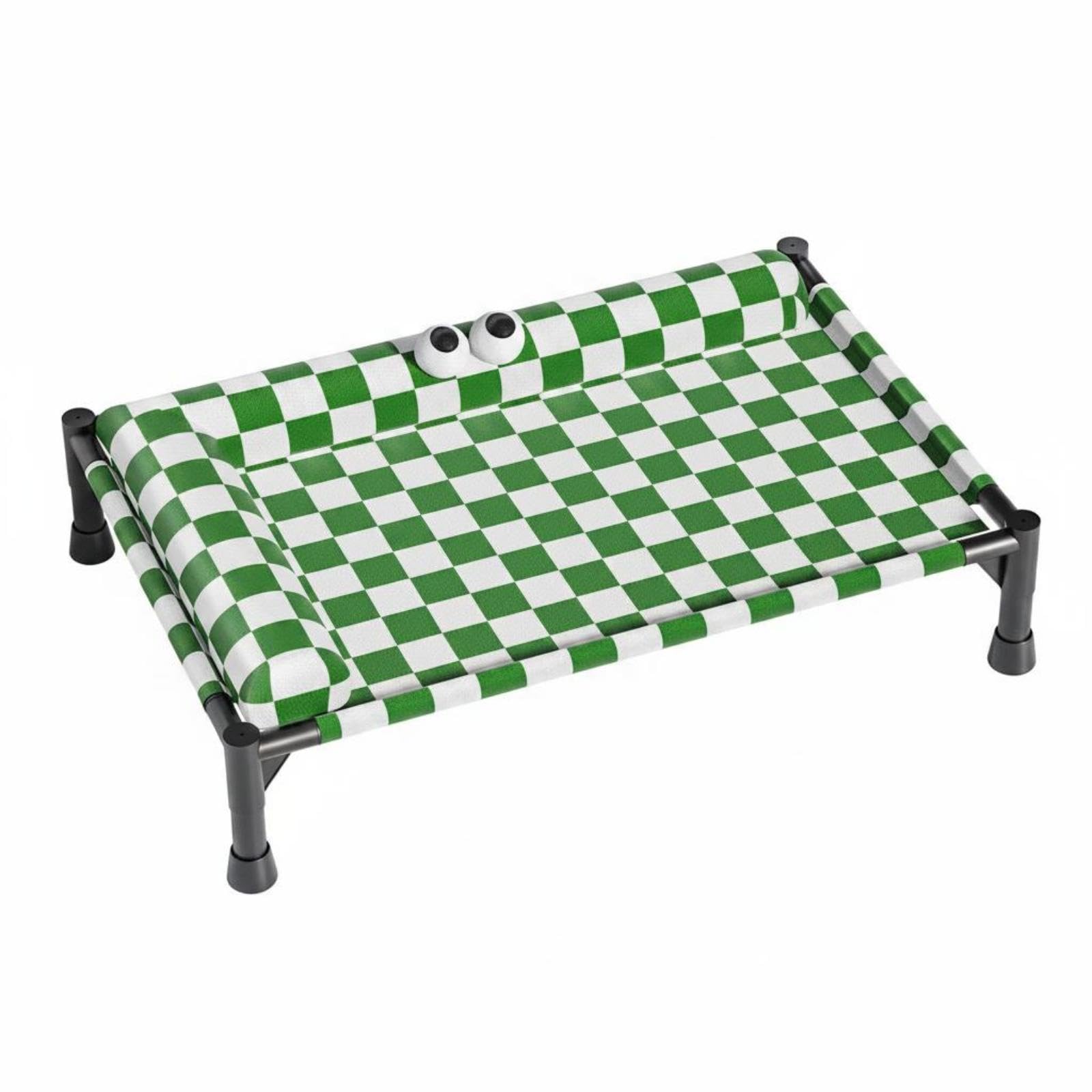 CALANDIS Dog Bed with Bolster Removable Cover Bolster Pet Bed Easy to Clean M LPillow Checker | Beds | Dog Supplies