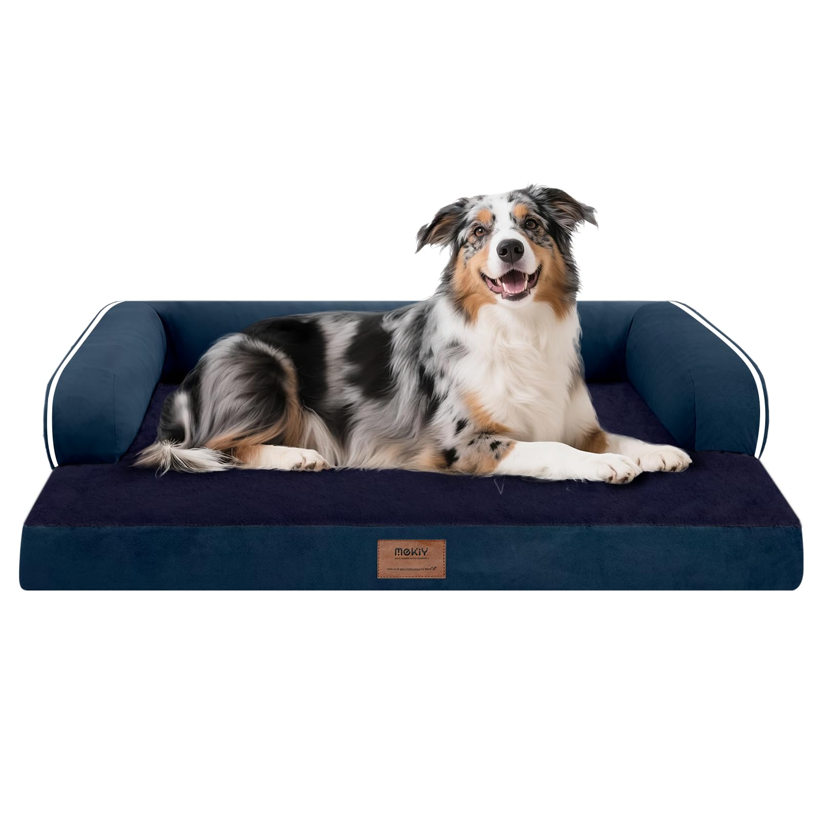 Extra Large Dog Bed-Orthopedic Waterproof XL Dog Bed for XLarge Extra Big Dogs - Foam Couch Sofa Washable with Removable Cover-N