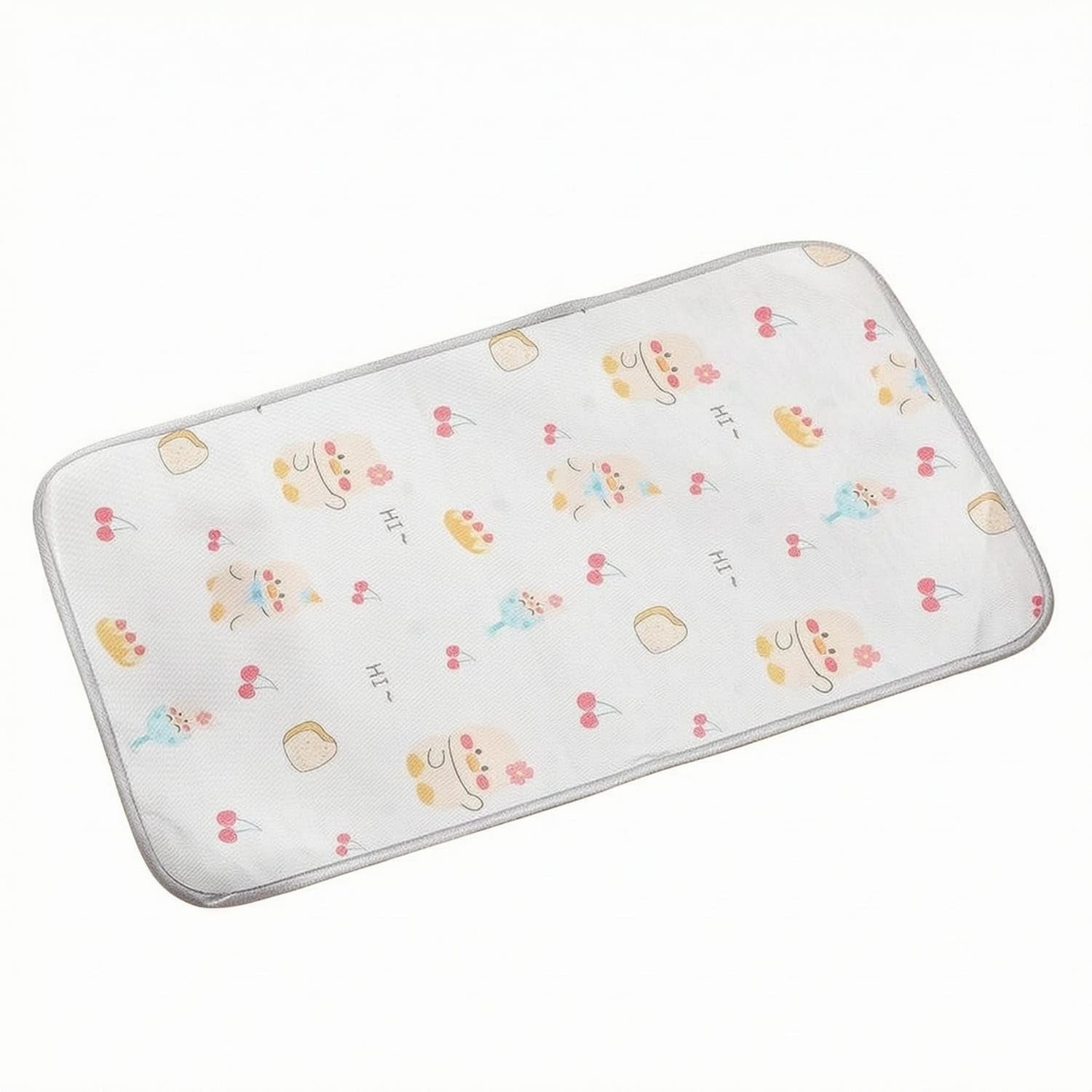 STYLEHEAVEN Rounded Corners Pet Sleeping Mat Stitched Edging Rectangular Pet Mat, 45X75Cm, Playful Duck Pet Supplies | Small Ani